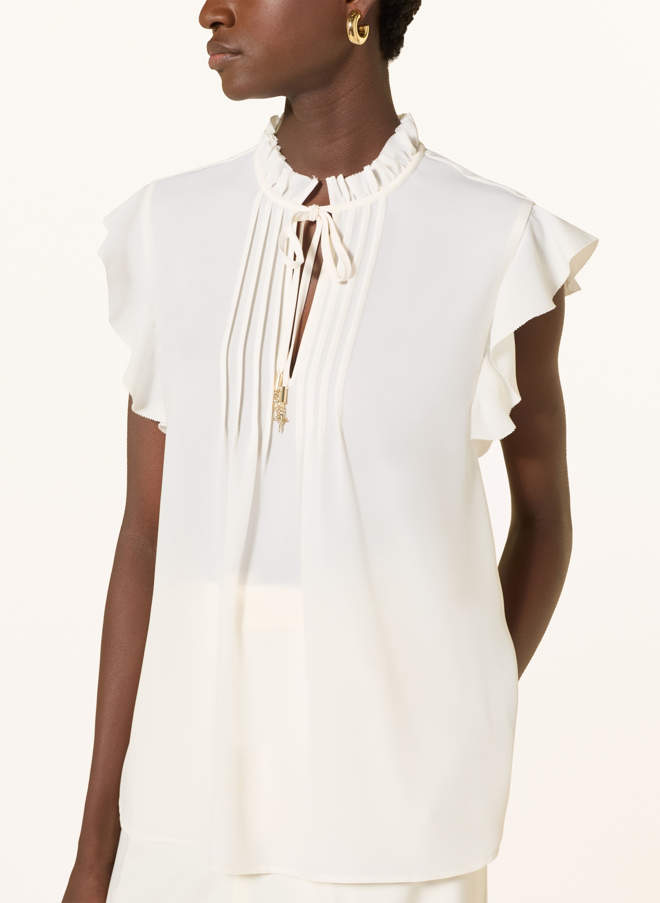 JOOP! Chemisier BENITA à volants: CRÈME