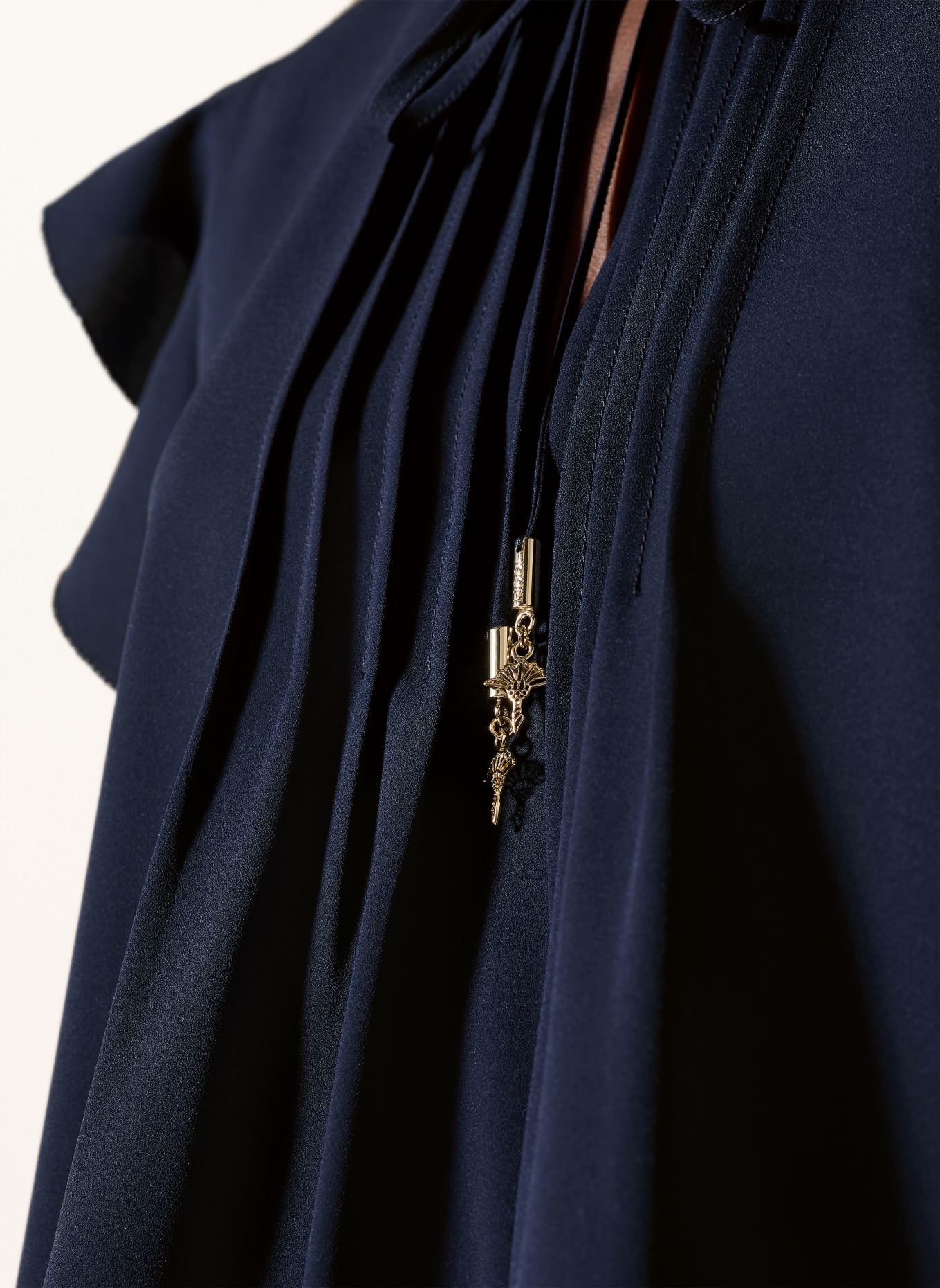 JOOP! Chemisier BENITA à volants: BLEU FONCÉ