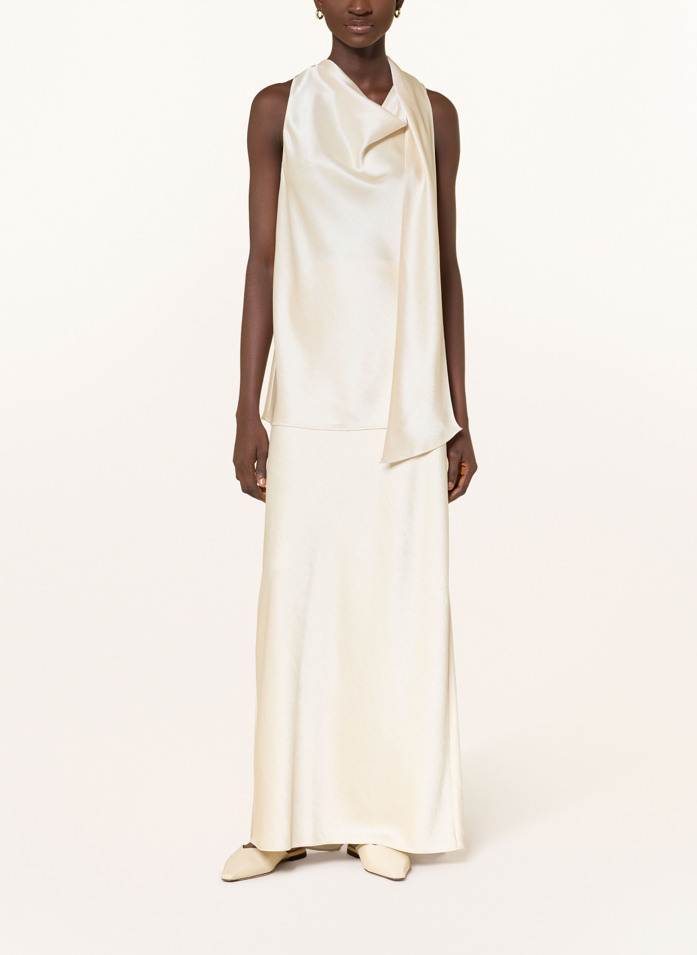 VINCE Satinrock: ECRU