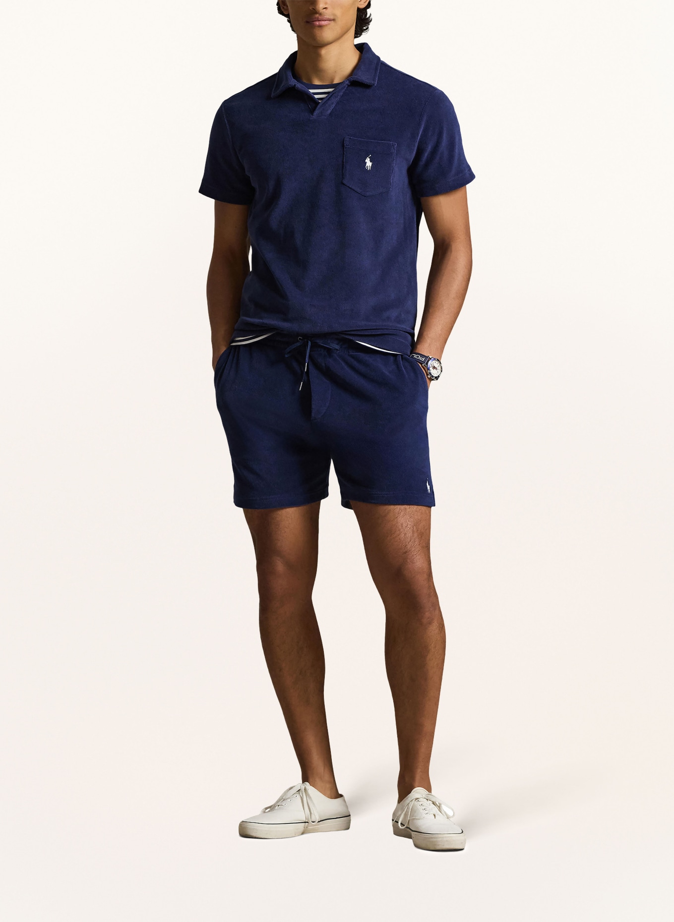 POLO RALPH LAUREN Frotteeshorts: DUNKELBLAU