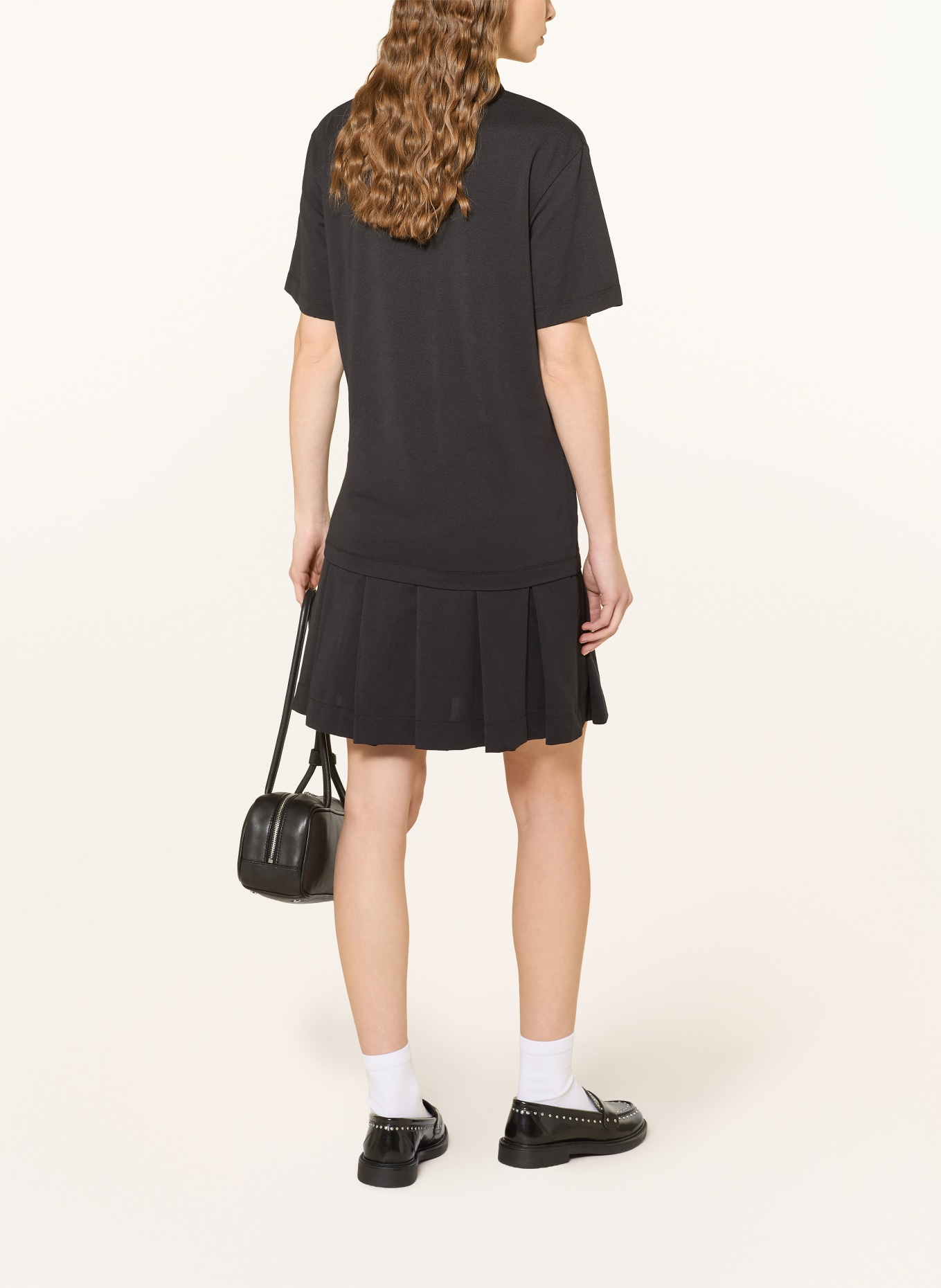 JOOP! JEANS Piqué-Polokleid TADENA: SCHWARZ