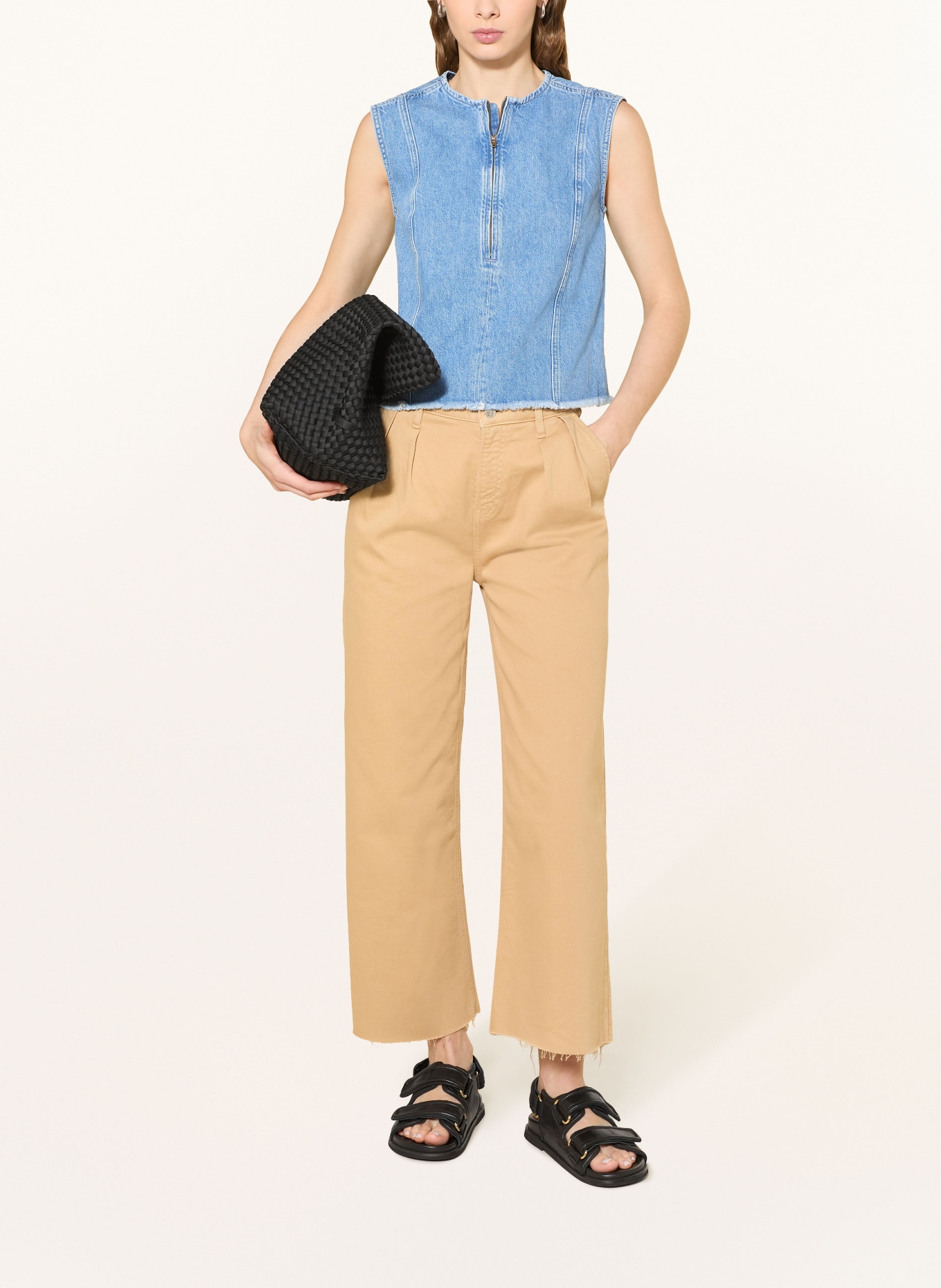 JOOP! JEANS Džíny s širokými nohavicemi ELISE: 257 Dark Beige 257