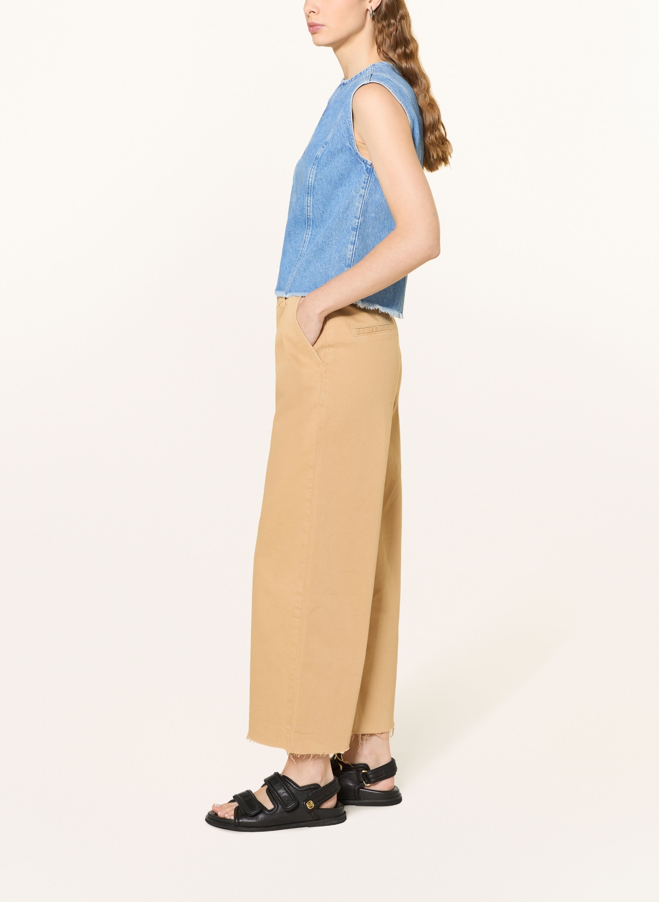 JOOP! JEANS Džíny s širokými nohavicemi ELISE: 257 Dark Beige 257