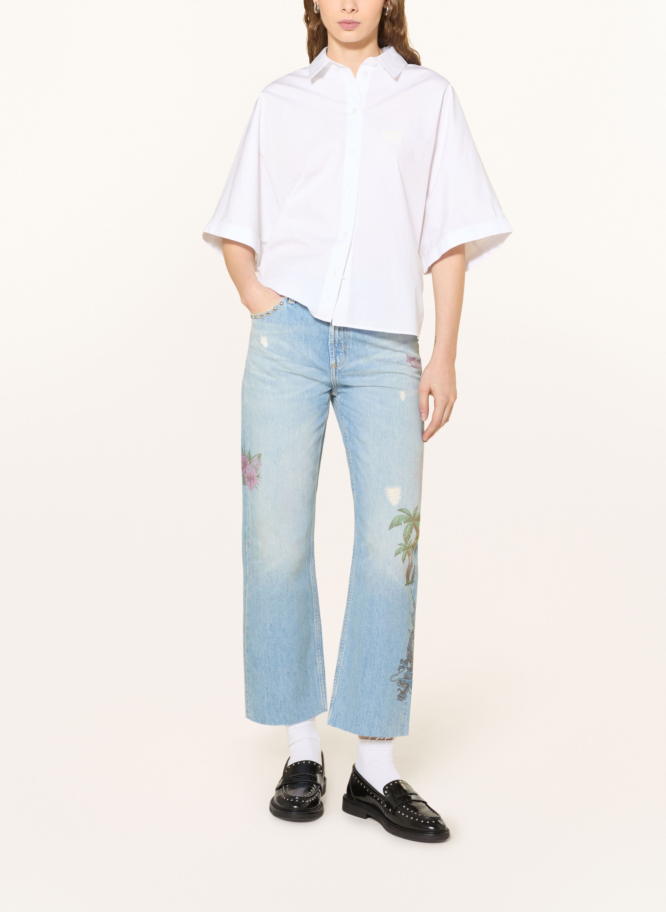 JOOP! JEANS Straight Jeans MICHELLE mit Nieten: 433 Bright Blue 433