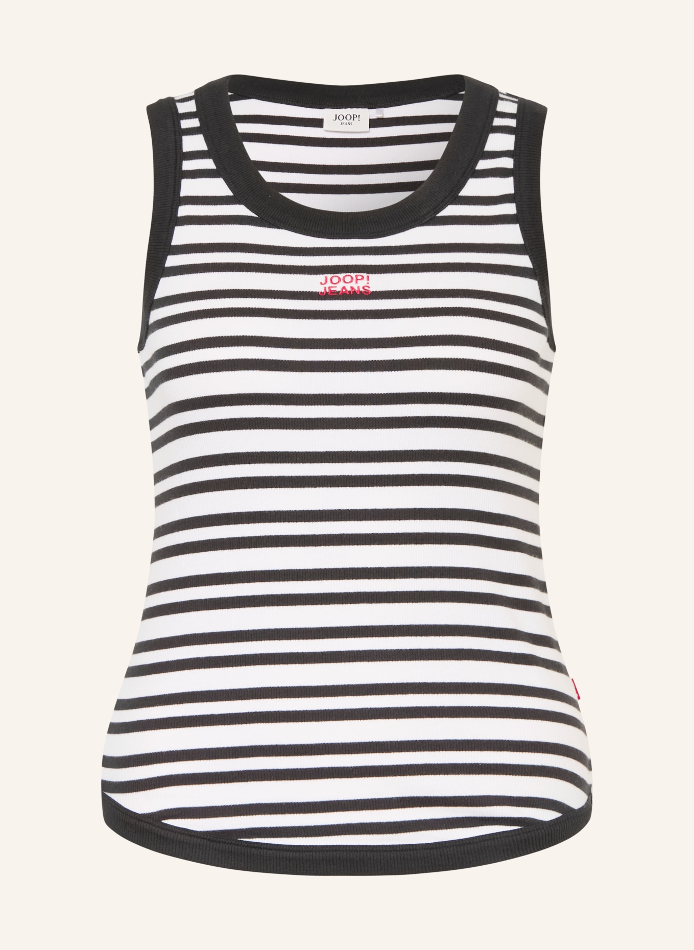 JOOP! JEANS Top TIANI: SCHWARZ / WEISS