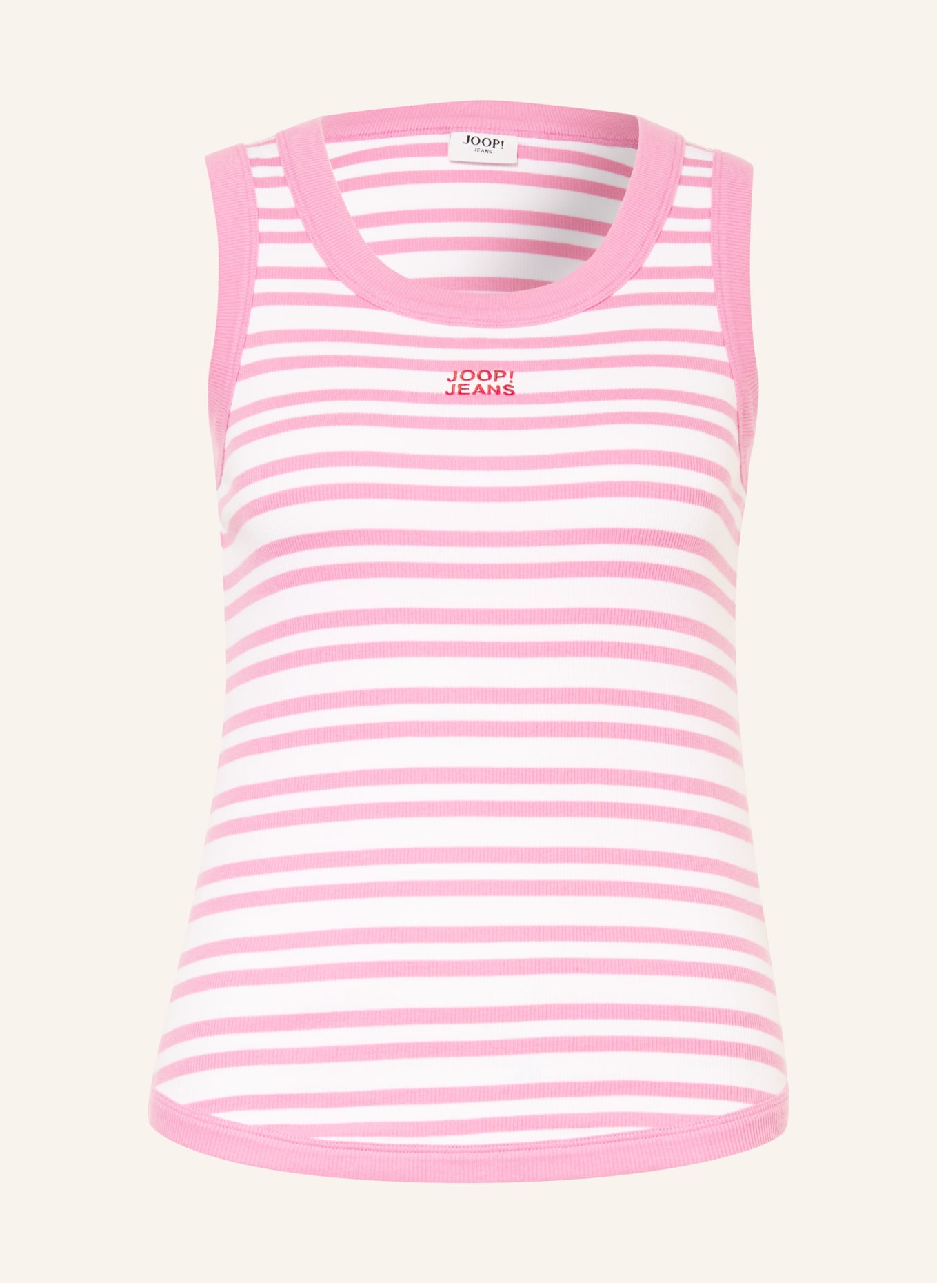 JOOP! JEANS Top TIANI: PINK / WEISS