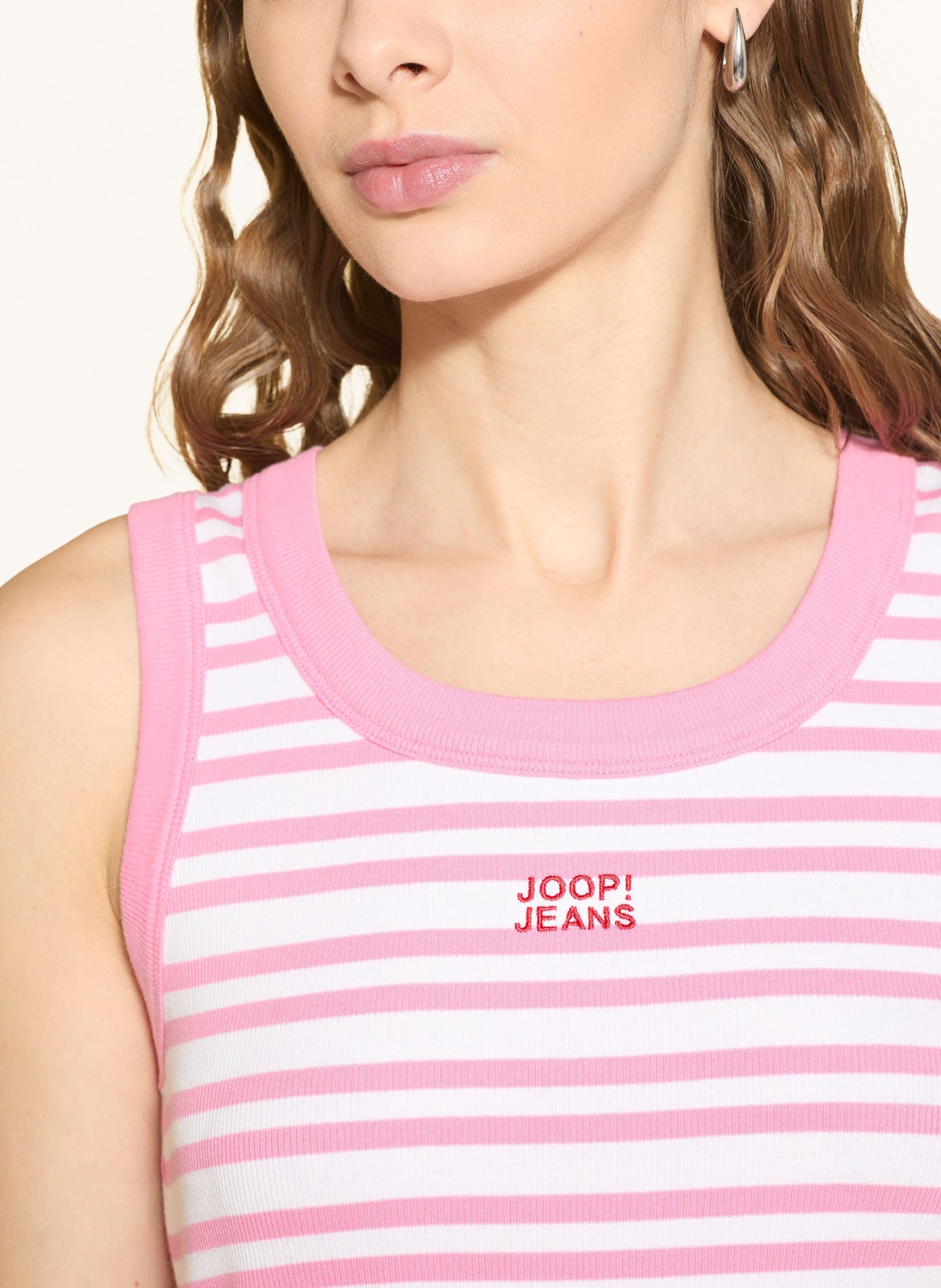 JOOP! JEANS Top TIANI: PINK / WEISS