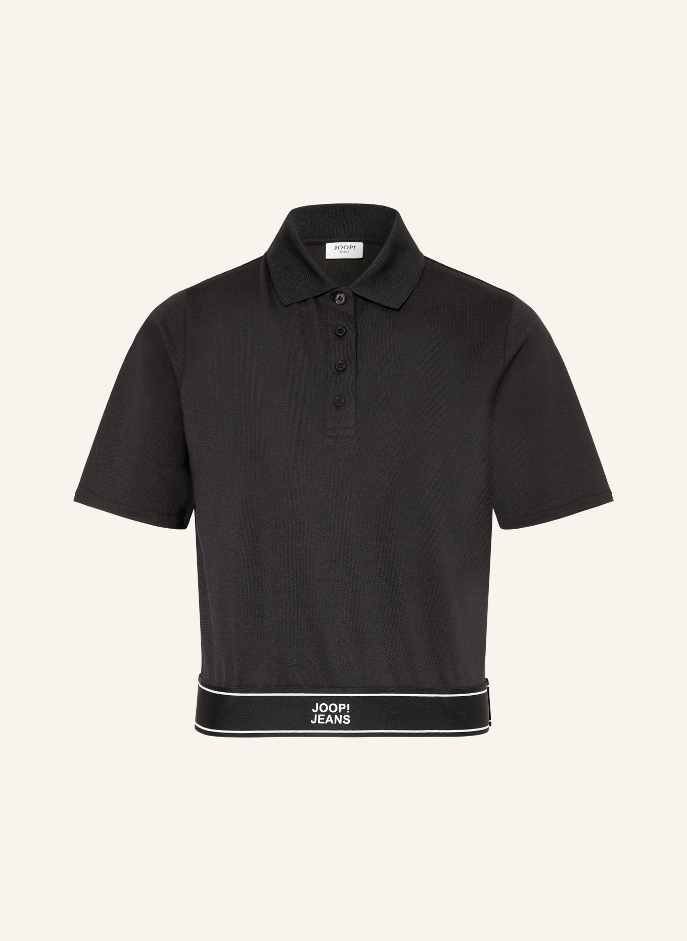 JOOP! JEANS Piqué-Poloshirt TALENA: SCHWARZ