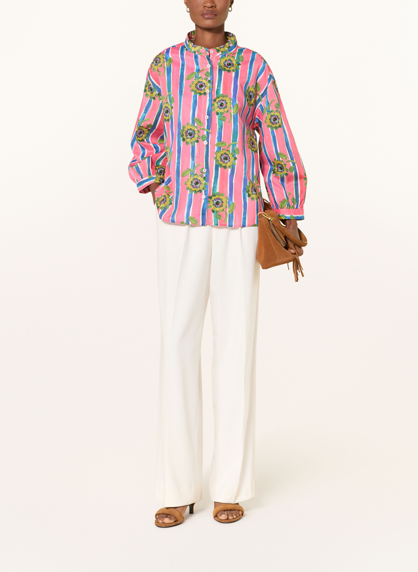 rossana diva blouse: PINK / GREEN / BLUE