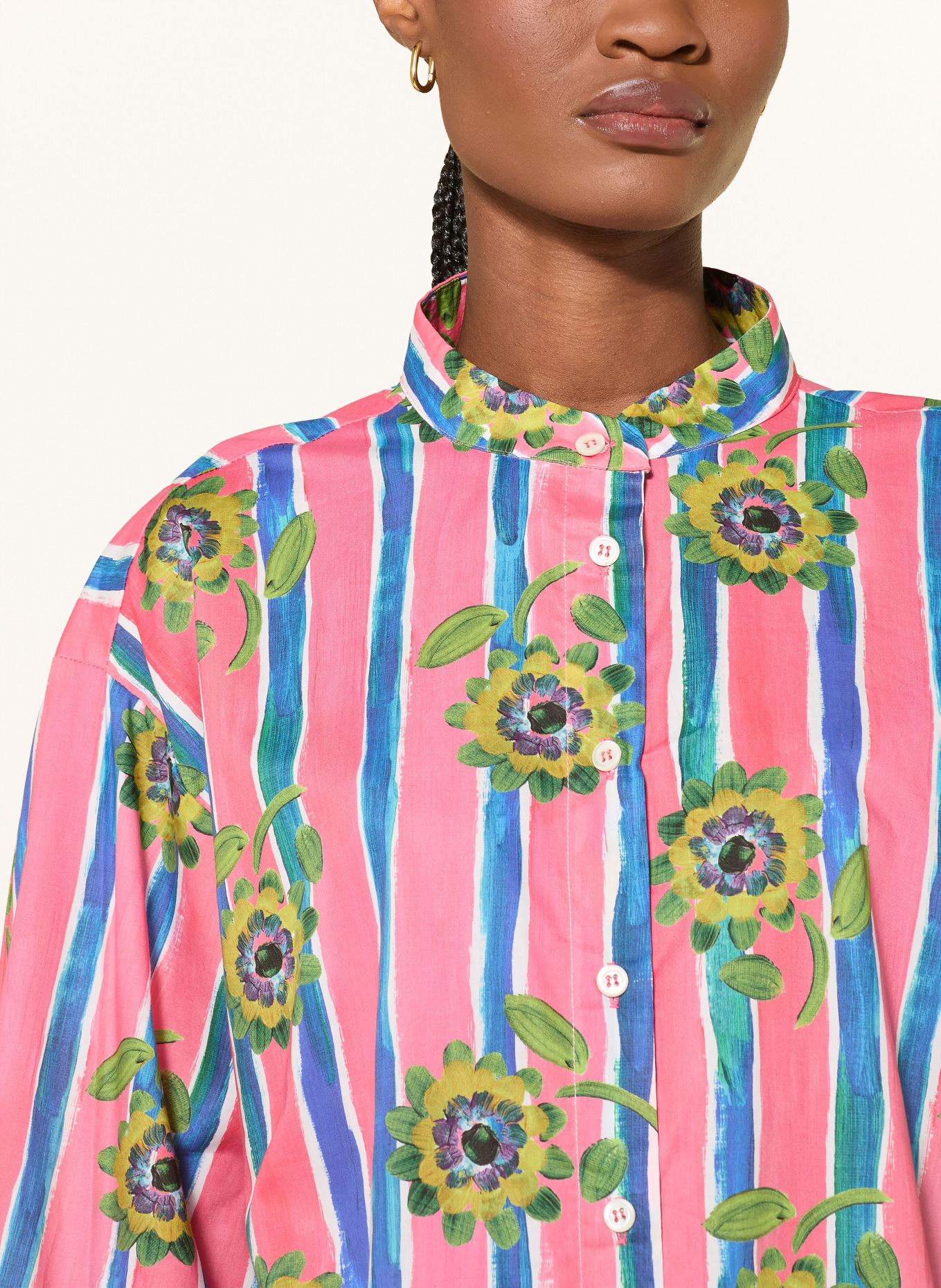 rossana diva blouse: PINK / GREEN / BLUE