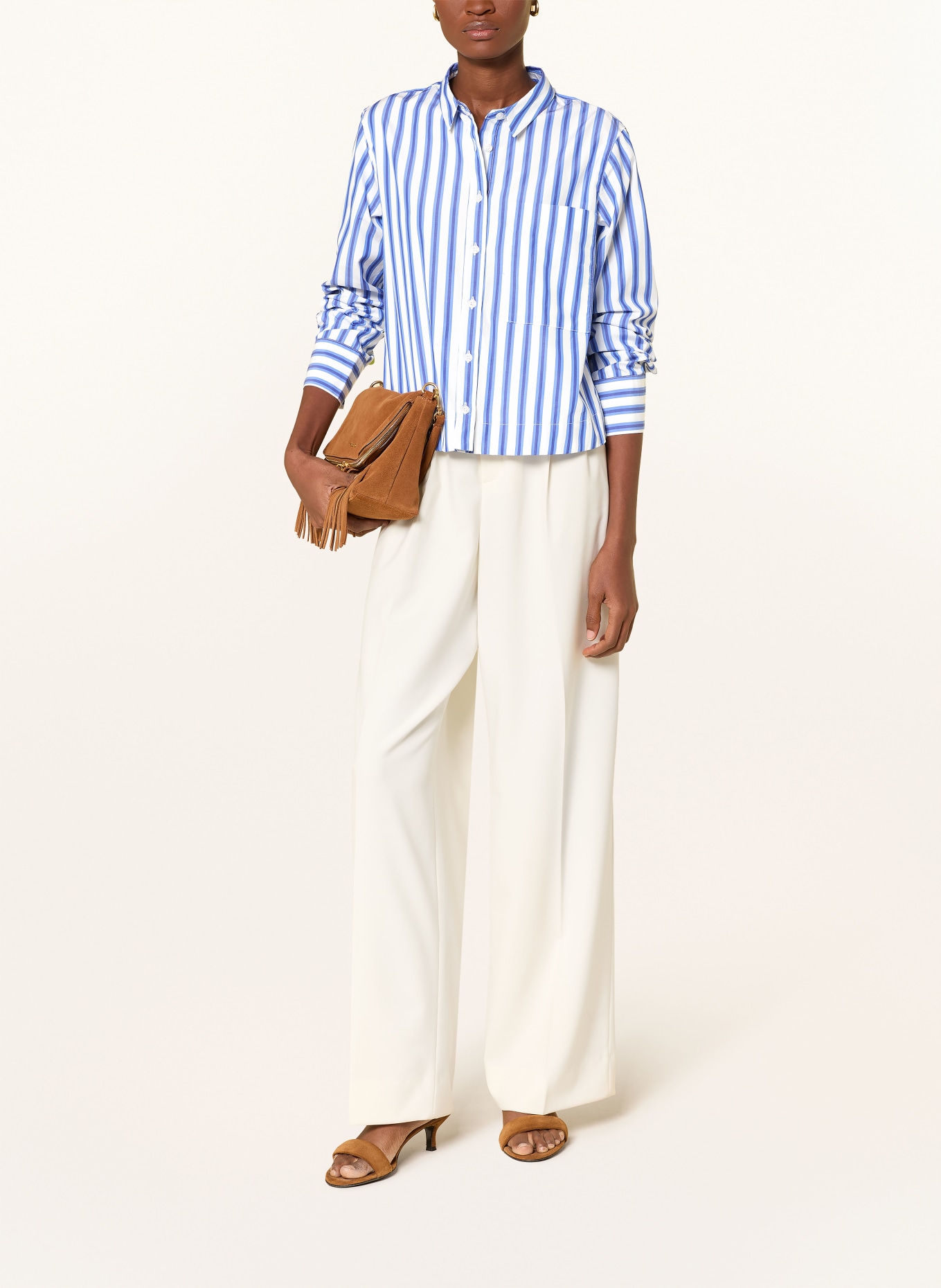 rossana diva Hemdbluse: WEISS / HELLBLAU / BLAU