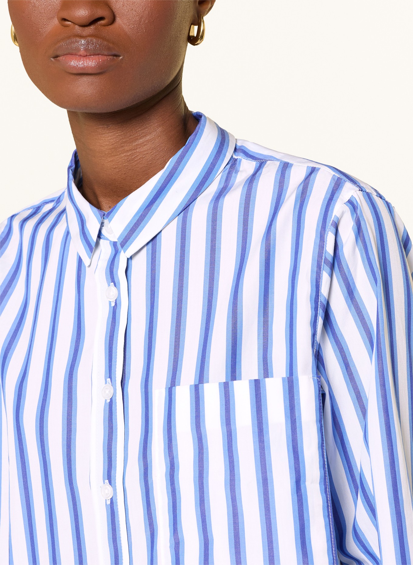 rossana diva Hemdbluse: WEISS / HELLBLAU / BLAU