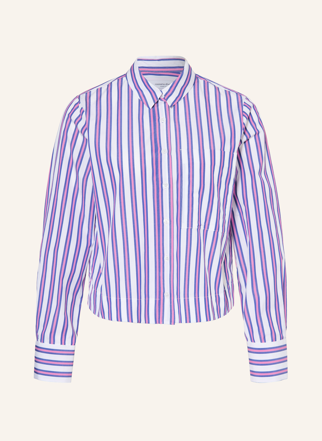 rossana diva Hemdbluse: WEISS / PINK / BLAU