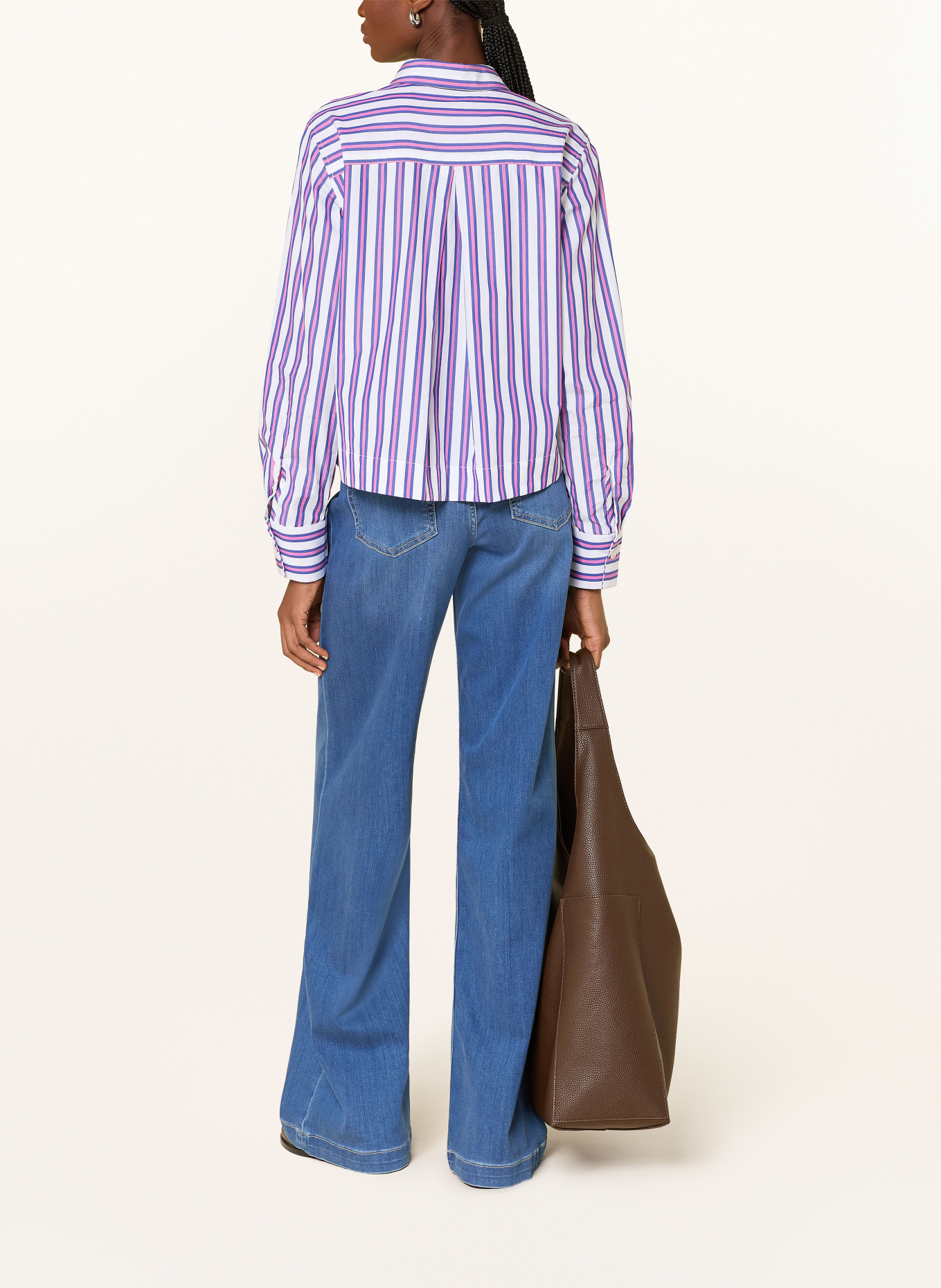 rossana diva Hemdbluse: WEISS / PINK / BLAU