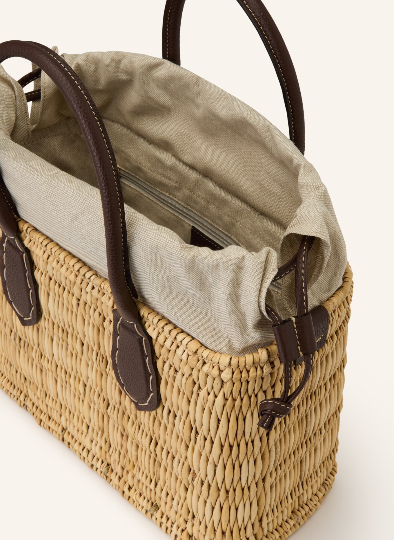 abro MARISOL handbag: LIGHT BROWN / DARK BROWN