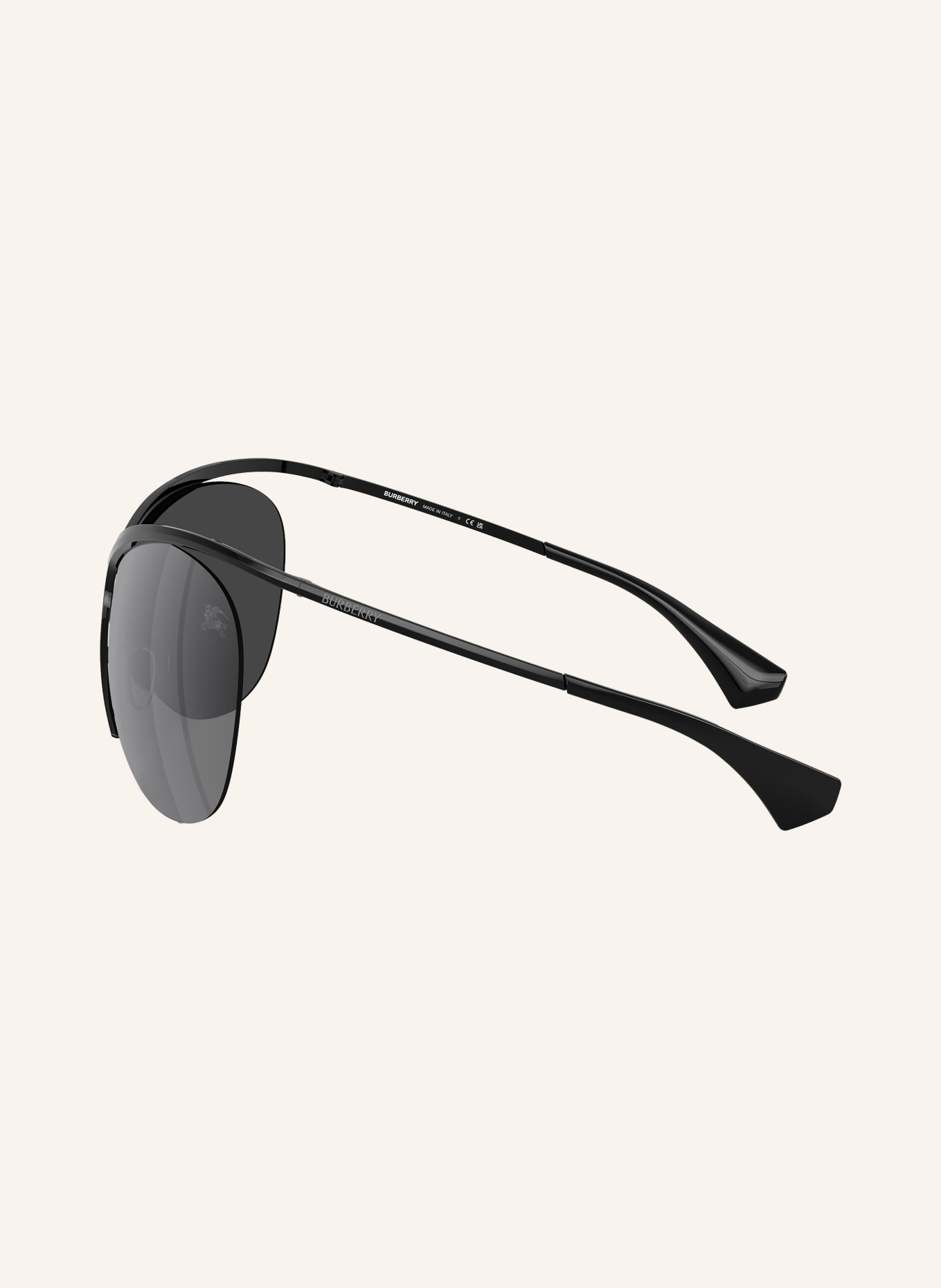 BURBERRY Sunglasses BE3168: BLACK/GRAY MIRRORED