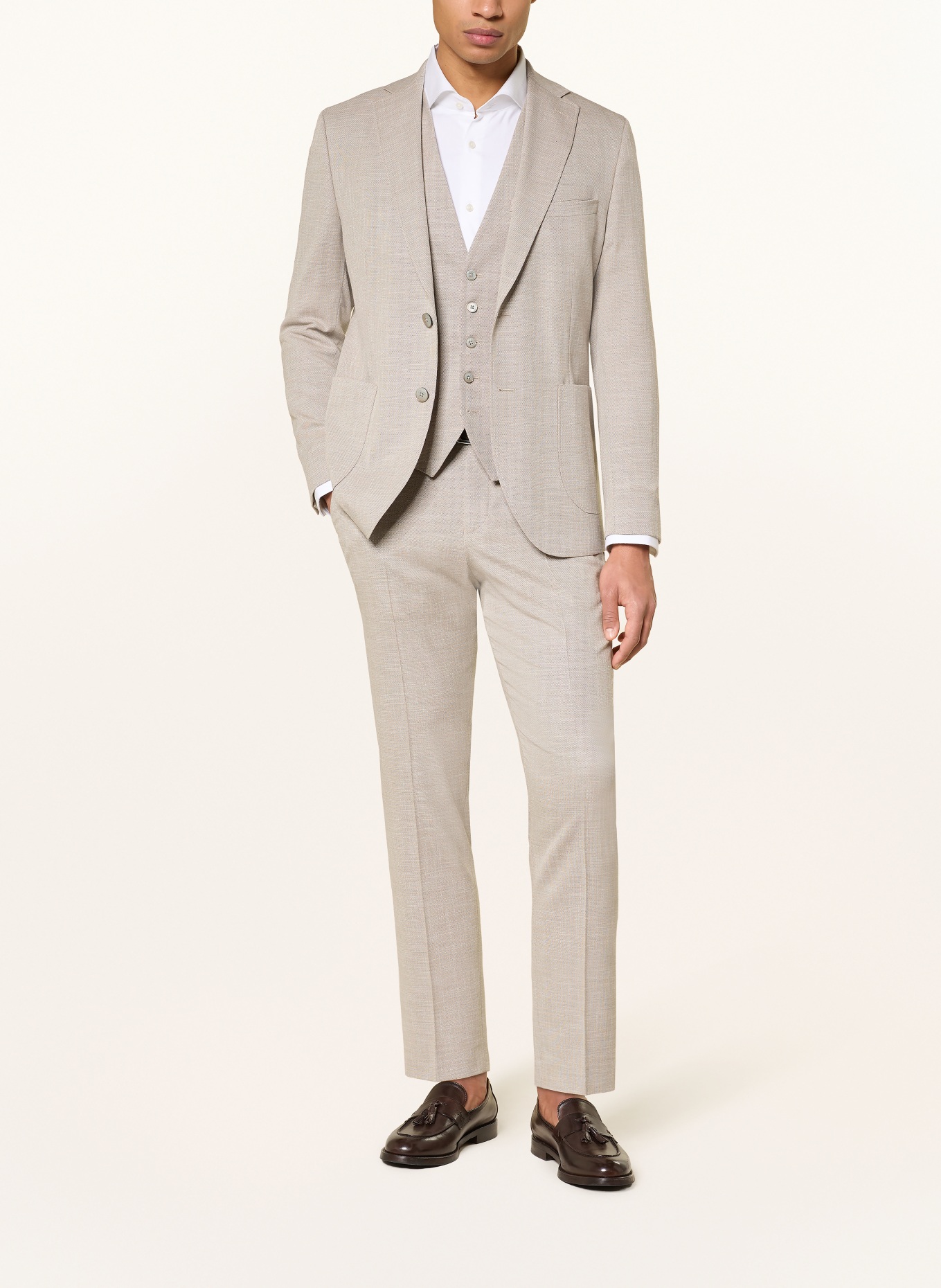 PAUL Pantalon de costume slim fit: 230 BEIGE