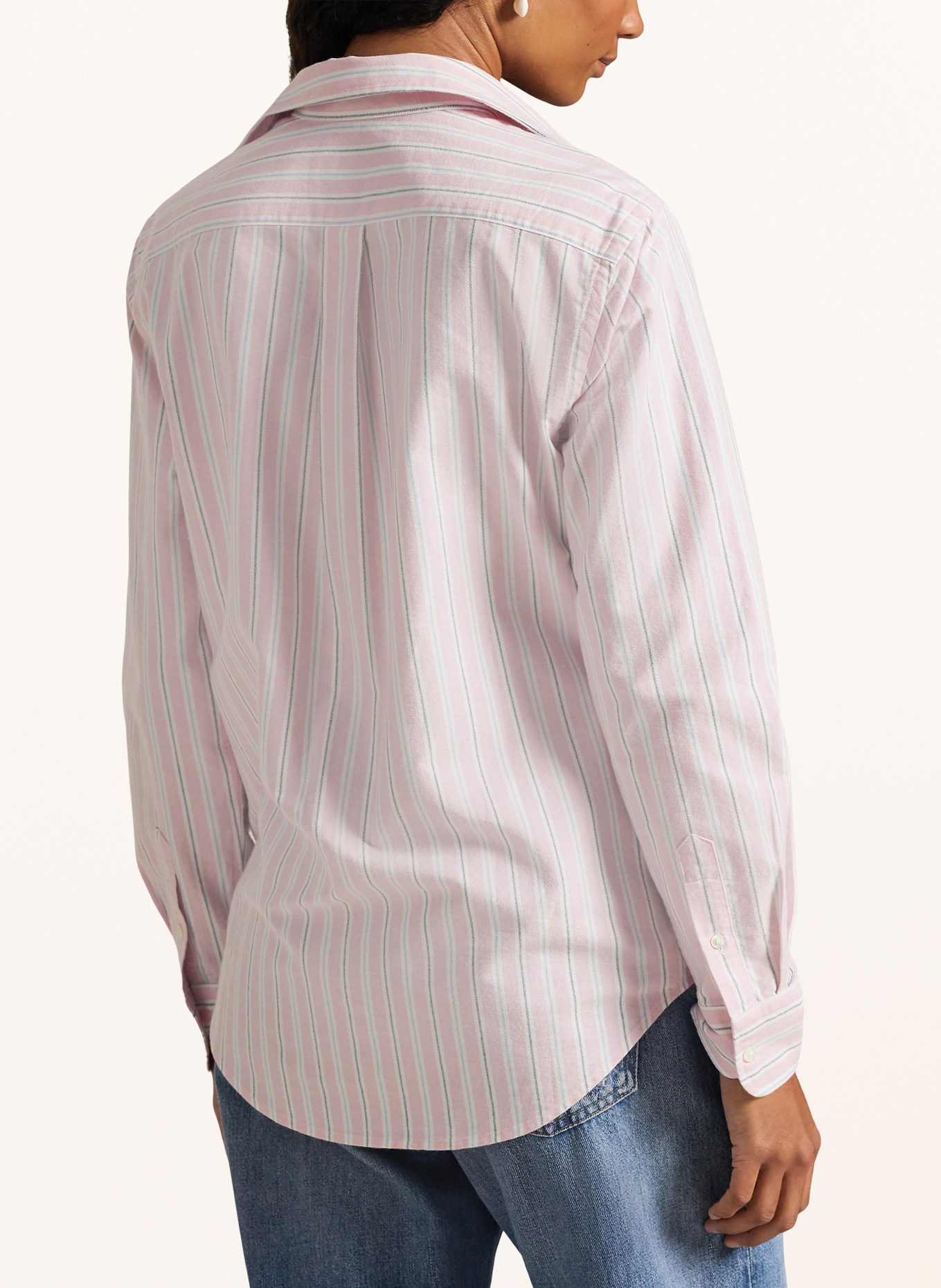 POLO RALPH LAUREN košile: RŮŽOVÁ / TMAVĚ MODRÁ / BÍLÁ