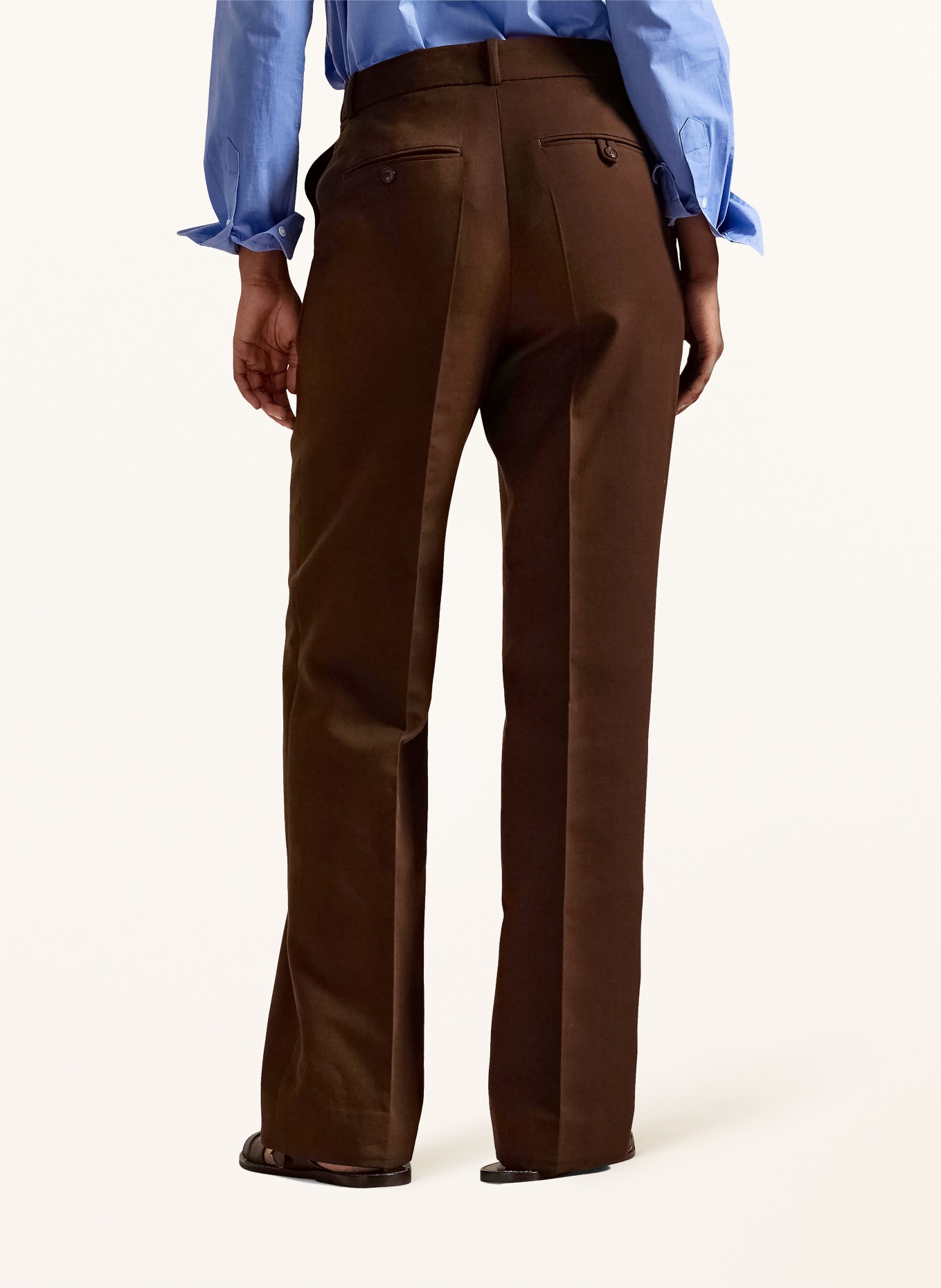 POLO RALPH LAUREN Marlenehose: DUNKELBRAUN