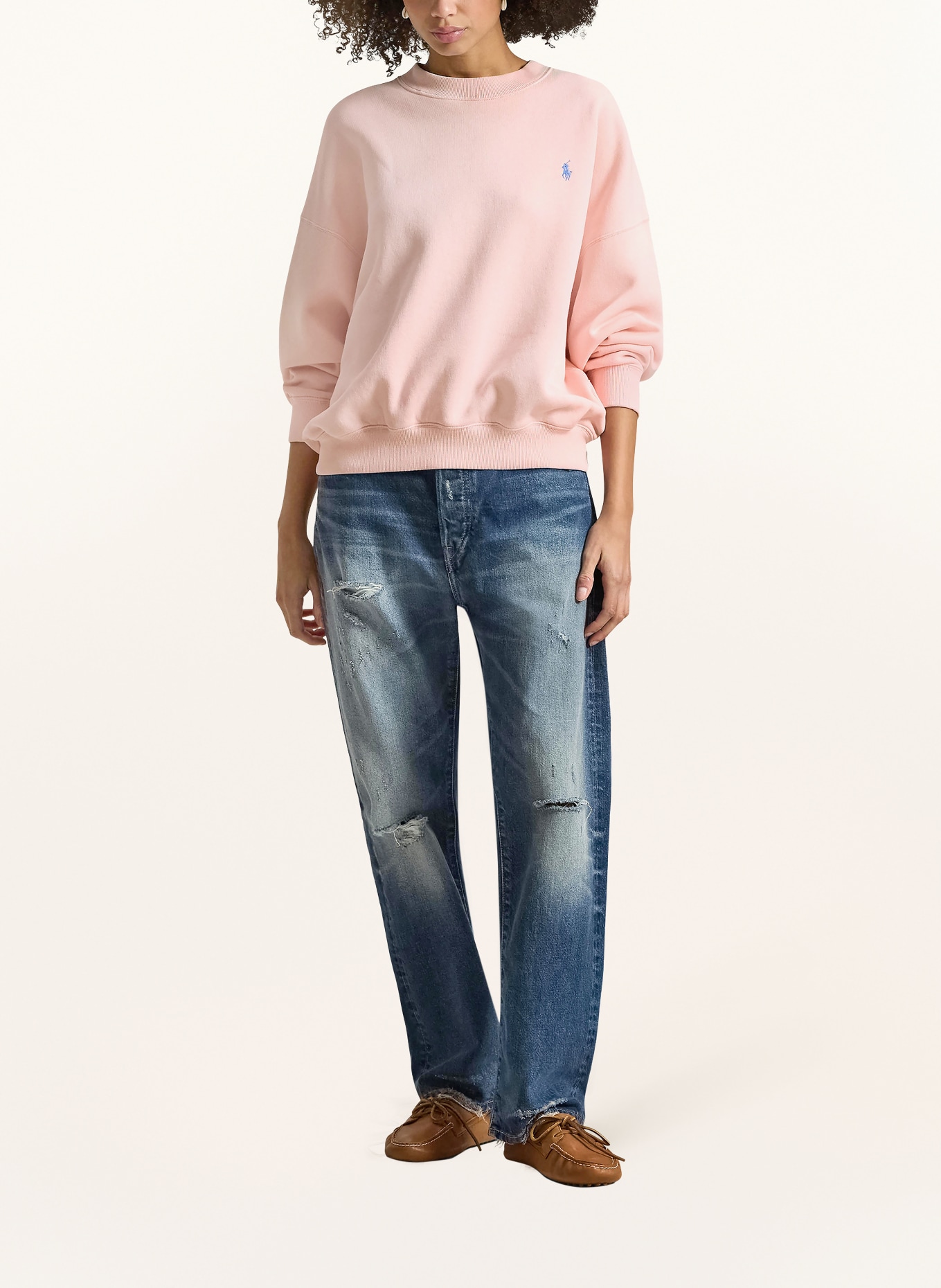 POLO RALPH LAUREN mikina: SVĚTLE RŮŽOVÁ