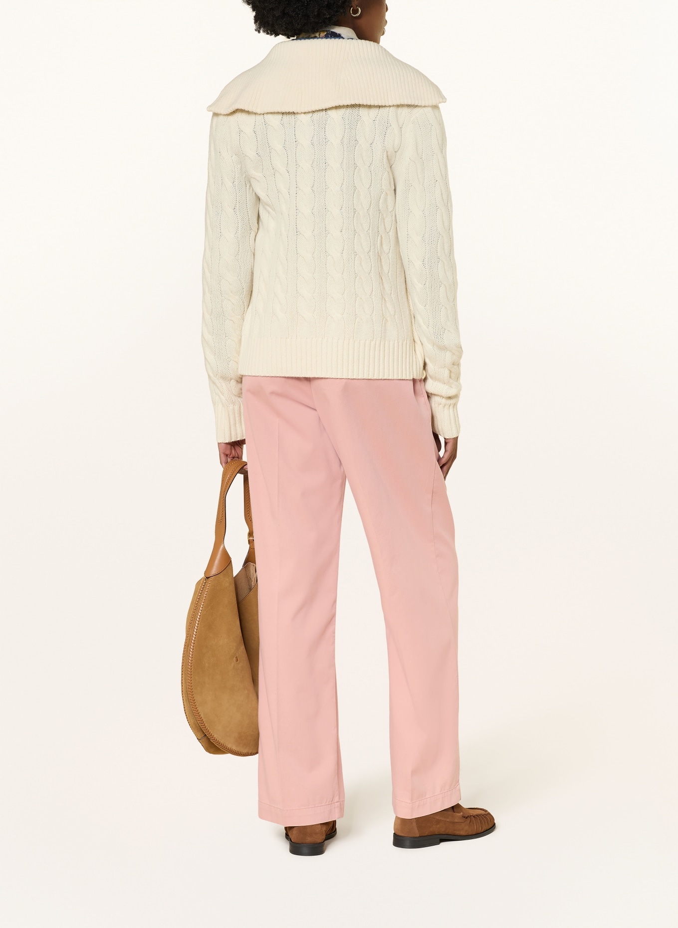 POLO RALPH LAUREN kalhoty Marlene: STARORŮŽOVÁ