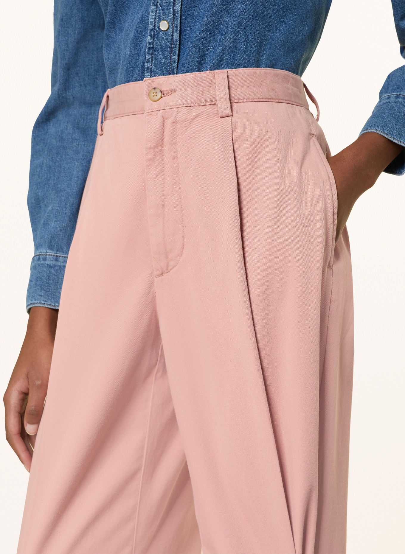 POLO RALPH LAUREN kalhoty Marlene: STARORŮŽOVÁ