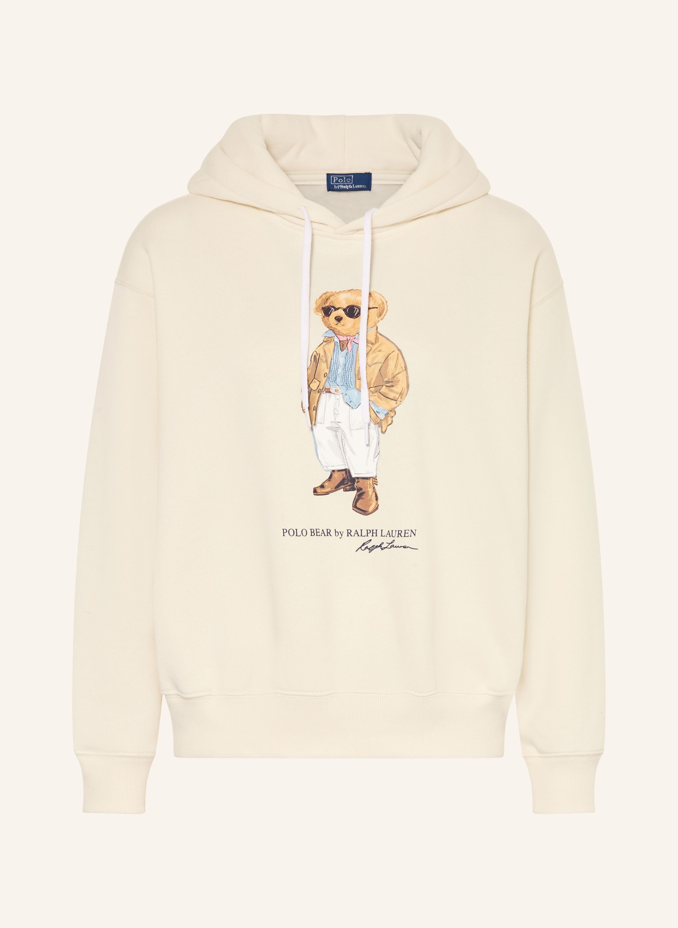 POLO RALPH LAUREN hoodie: CREAM