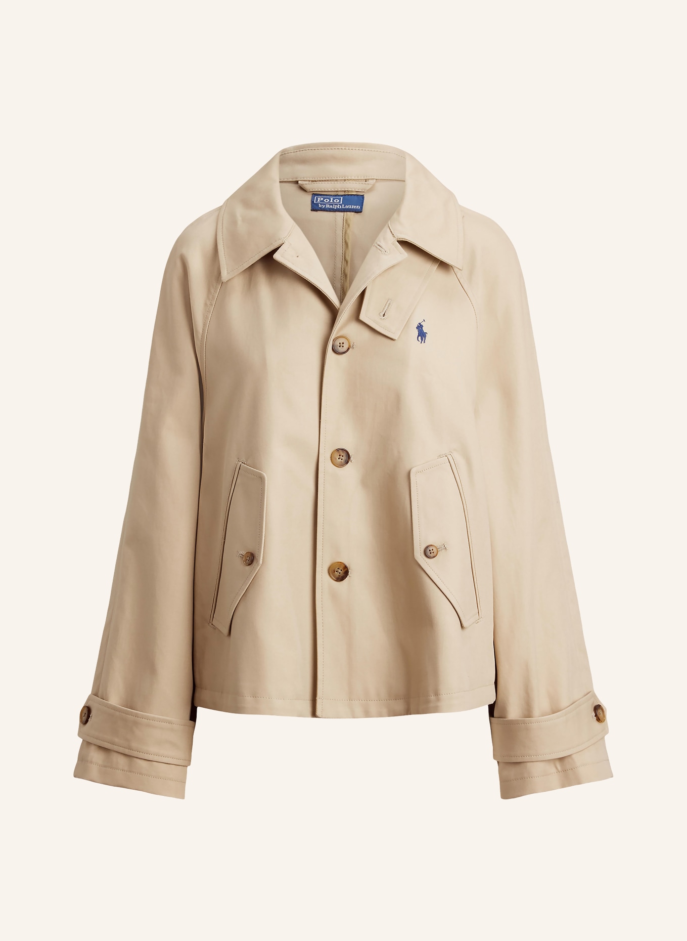 POLO RALPH LAUREN trench coat: BEIGE