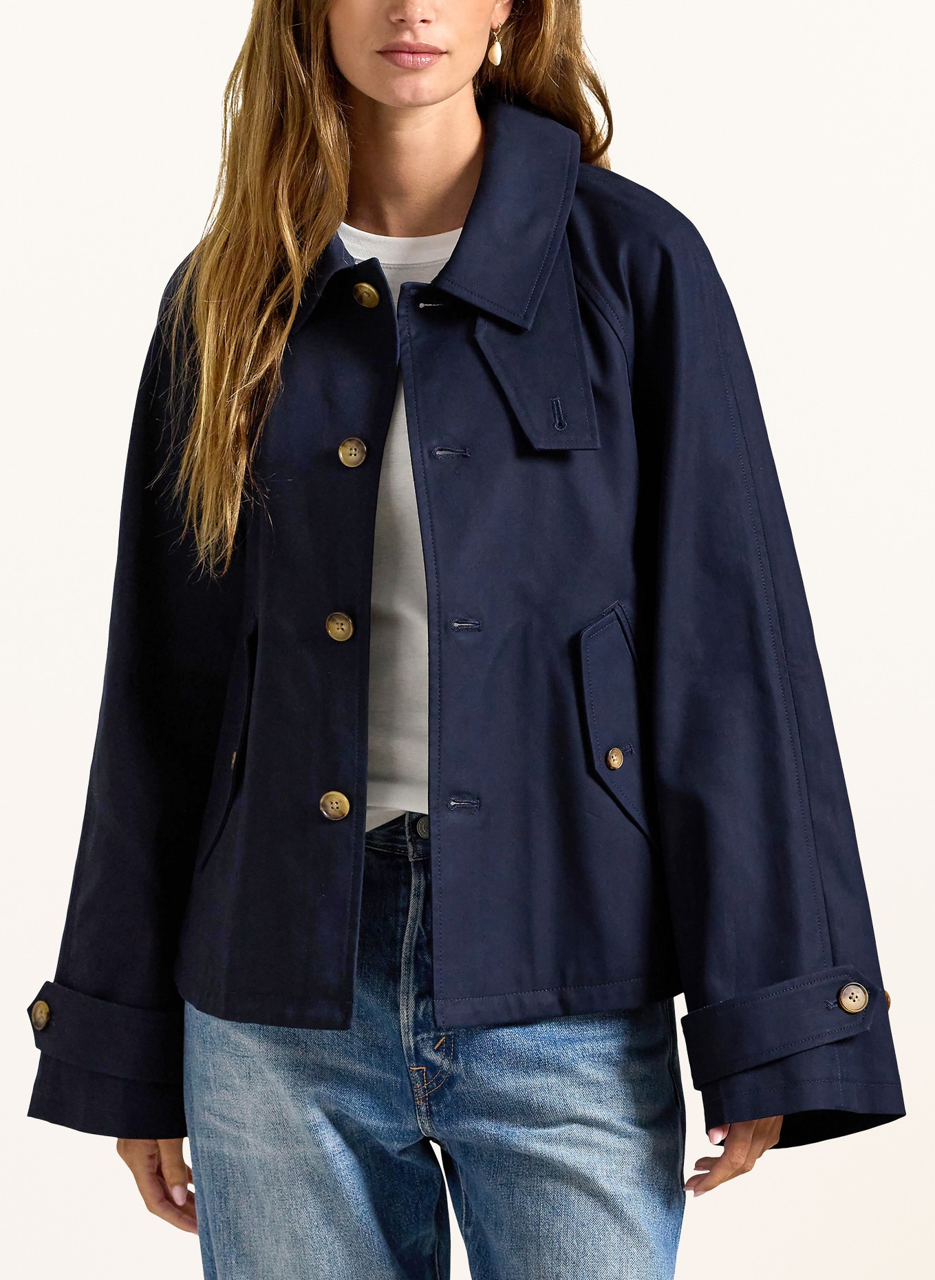 POLO RALPH LAUREN trenchcoat: TMAVĚ MODRÁ