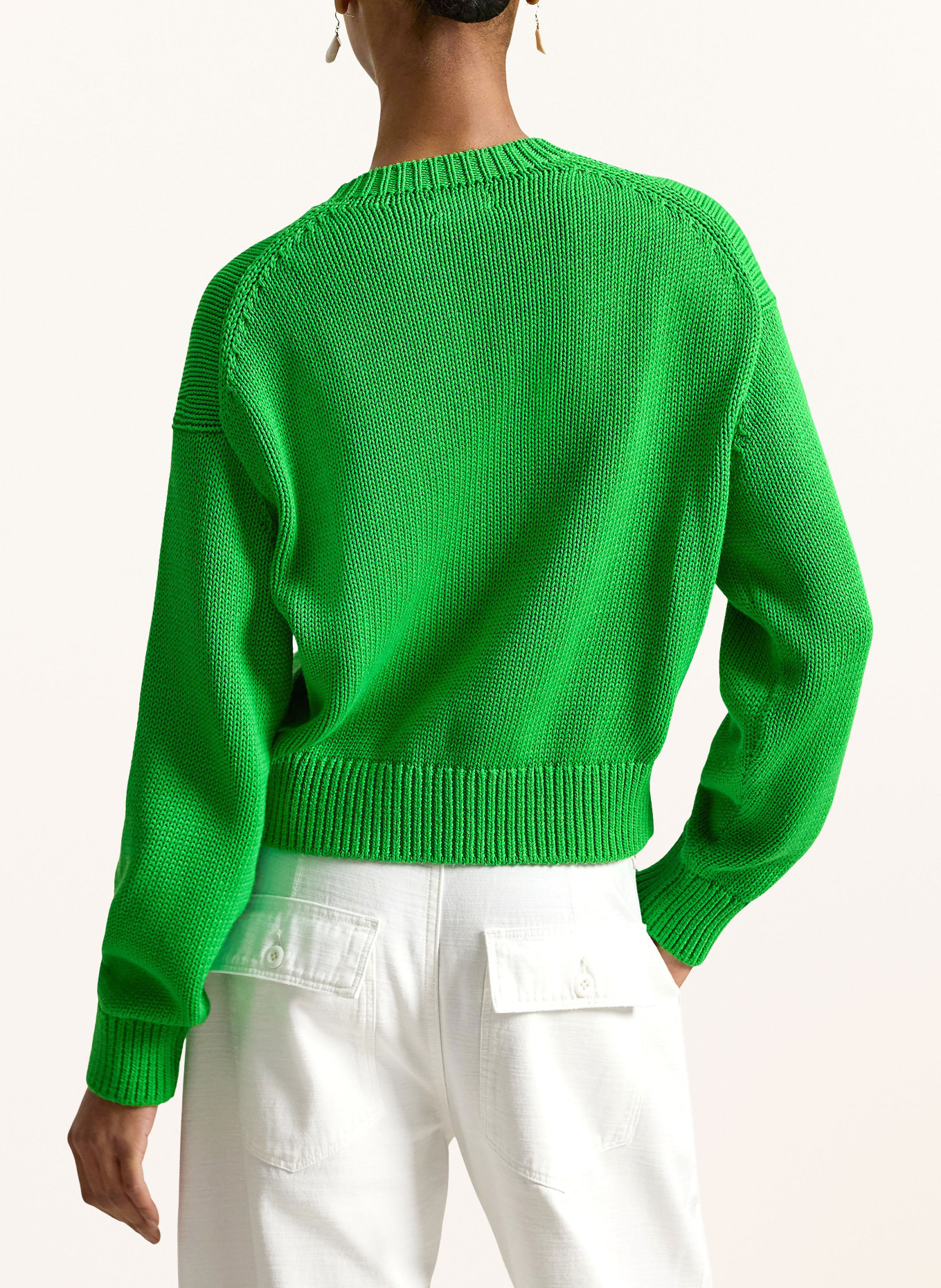 POLO RALPH LAUREN svetr: ZELENÁ / TMAVĚ MODRÁ