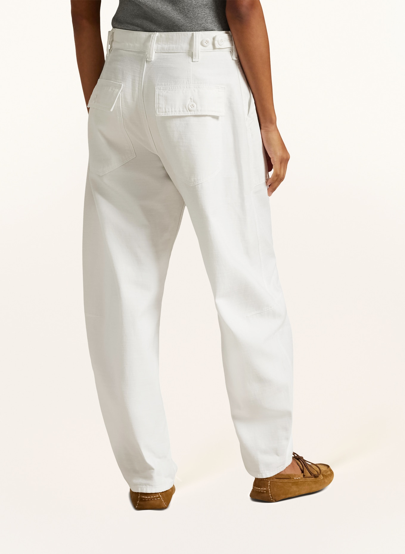POLO RALPH LAUREN pants: WHITE