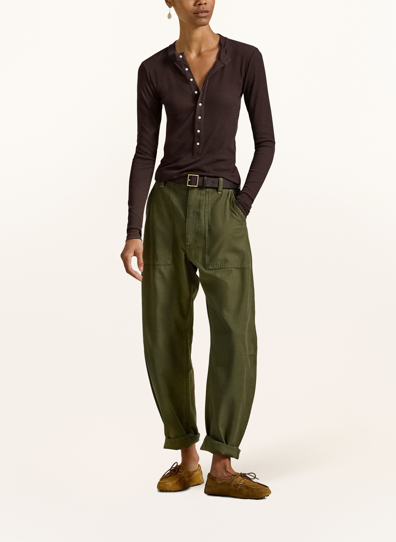 POLO RALPH LAUREN spodnie: KHAKI