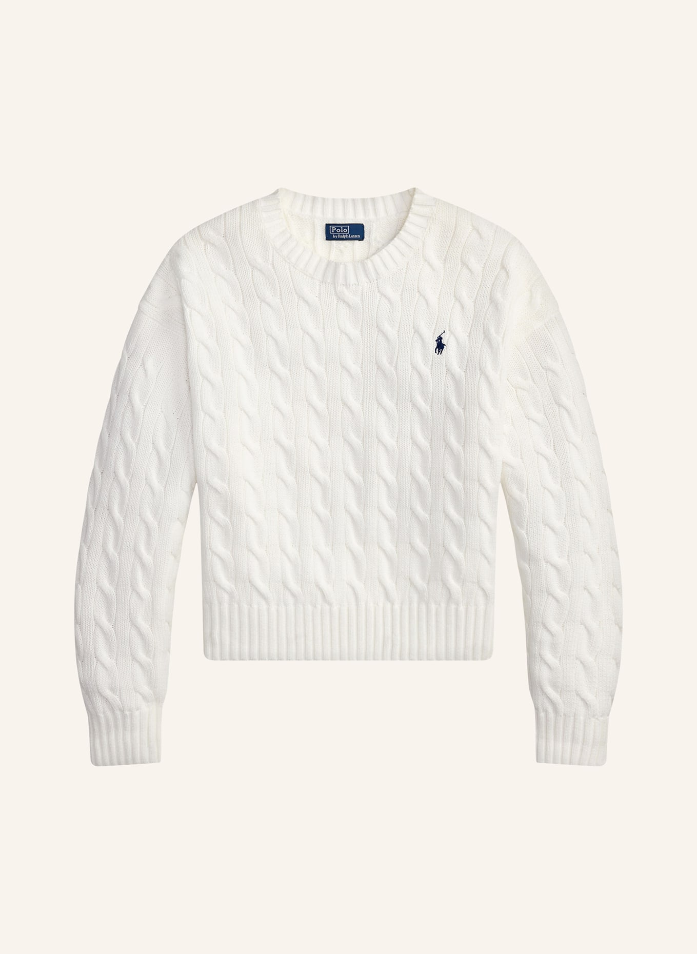 POLO RALPH LAUREN svetr: BÍLÁ