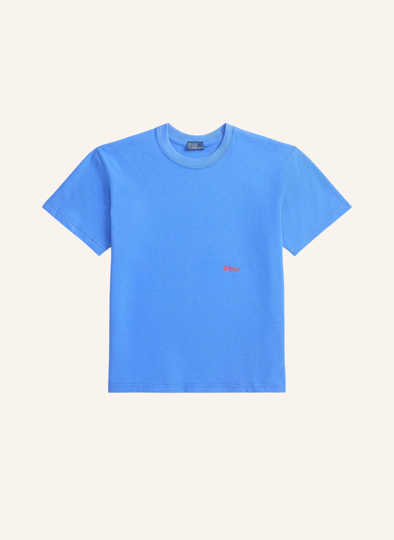 POLO RALPH LAUREN tričko: MODRÁ / ČERVENÁ