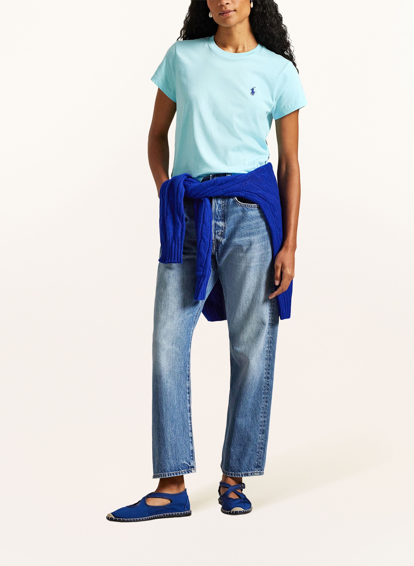 POLO RALPH LAUREN tričko: TYRKYSOVÁ