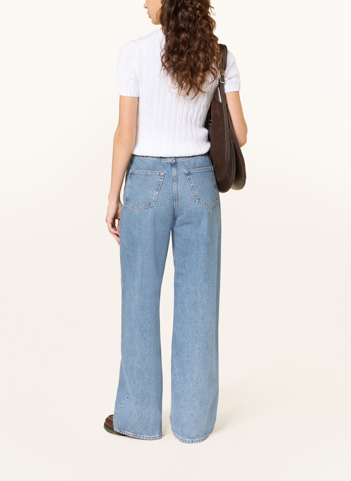 POLO RALPH LAUREN pletené tričko: BÍLÁ