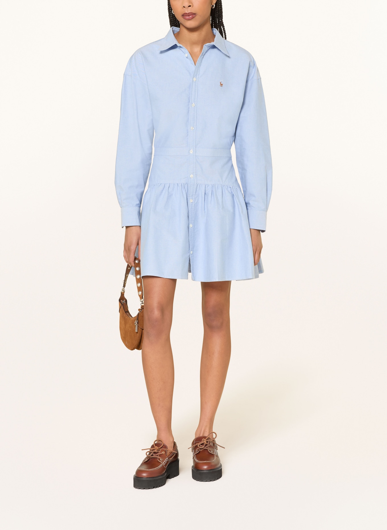 POLO RALPH LAUREN Košilové šaty: MODRÁ