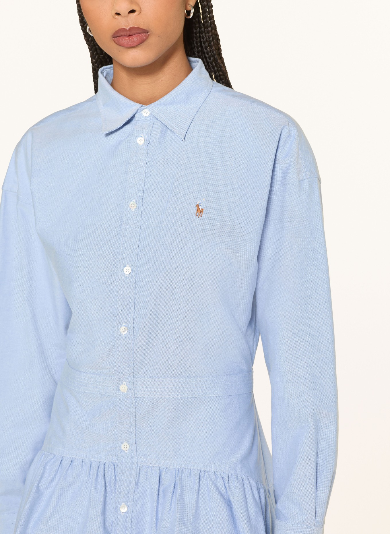 POLO RALPH LAUREN Košilové šaty: MODRÁ