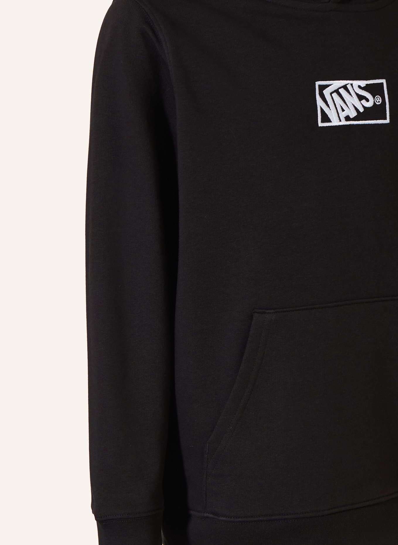 VANS Hoodie: SCHWARZ / WEISS