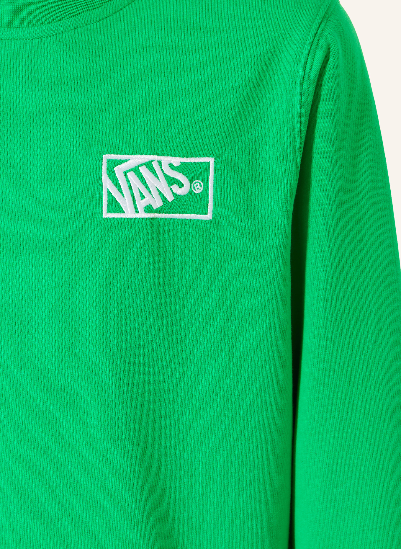 VANS Sweatshirt: GRÜN / WEISS