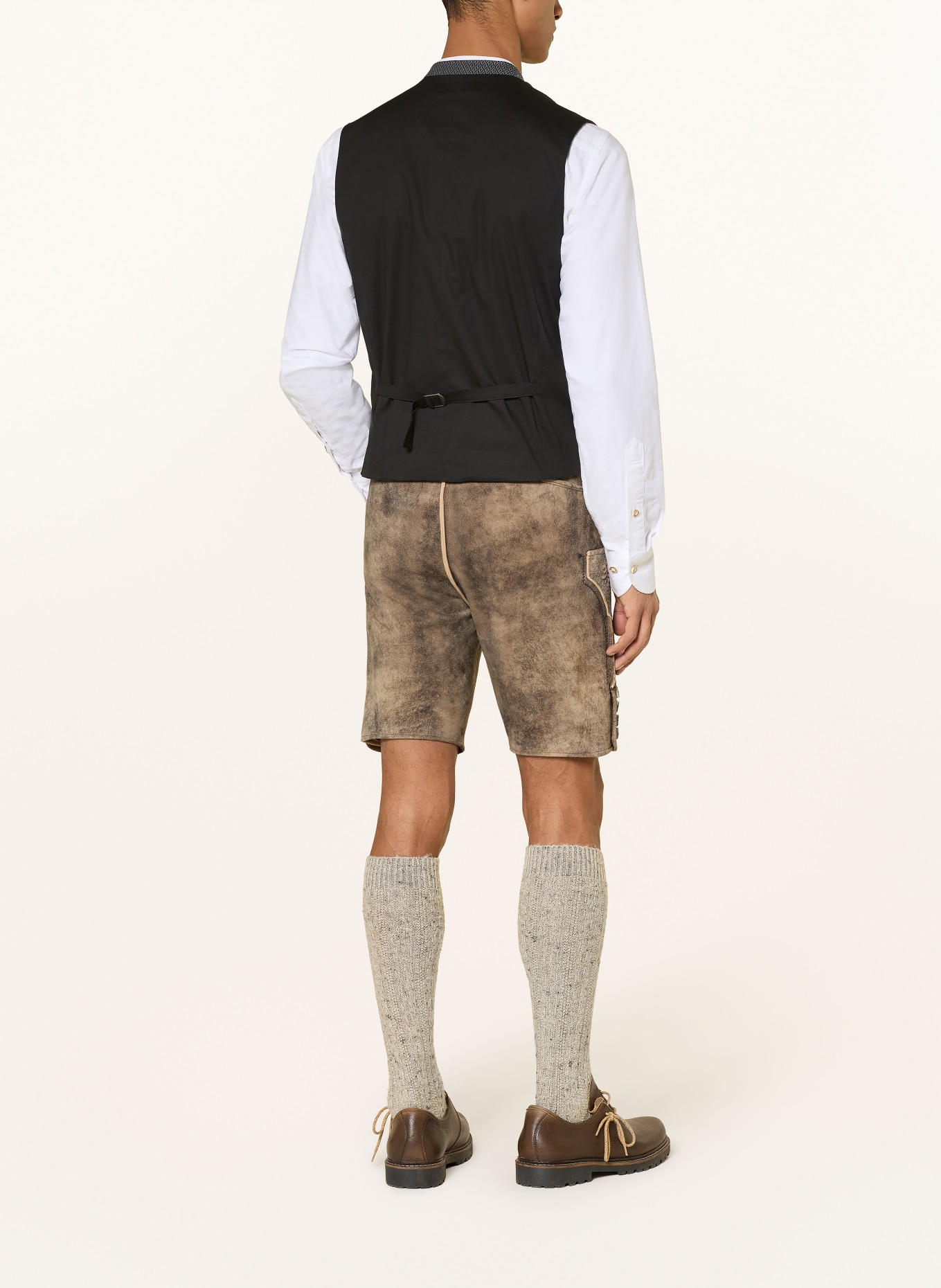 Spieth & Wensky Kožené kalhoty HERFORD: HNĚDÁ