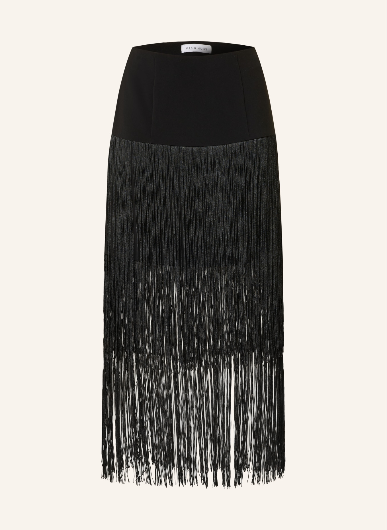 MRS & HUGS skirt: BLACK