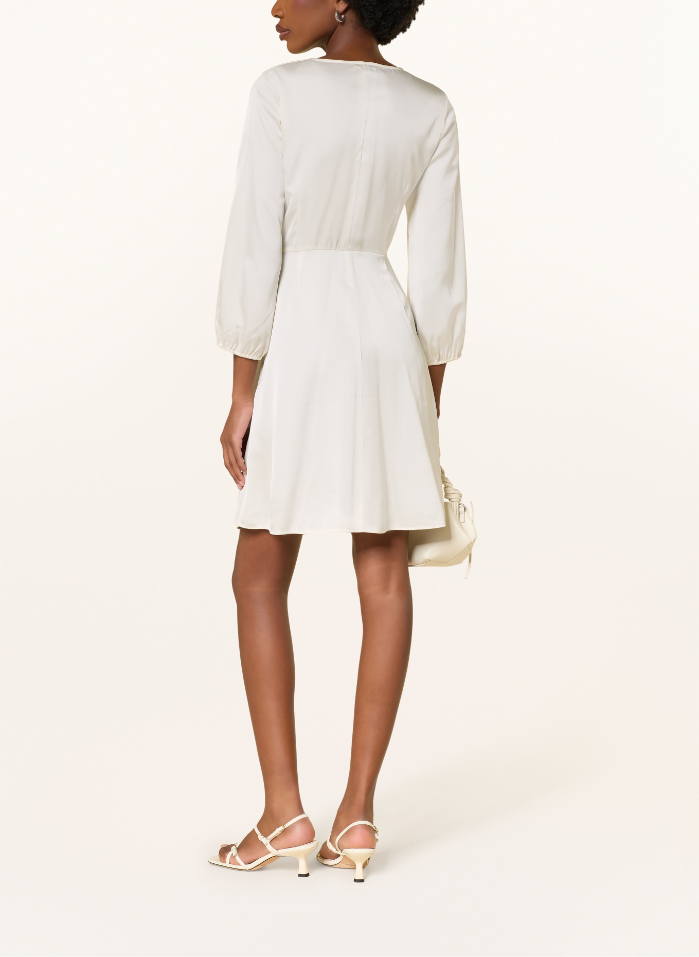 MRS & HUGS satin dress: WHITE