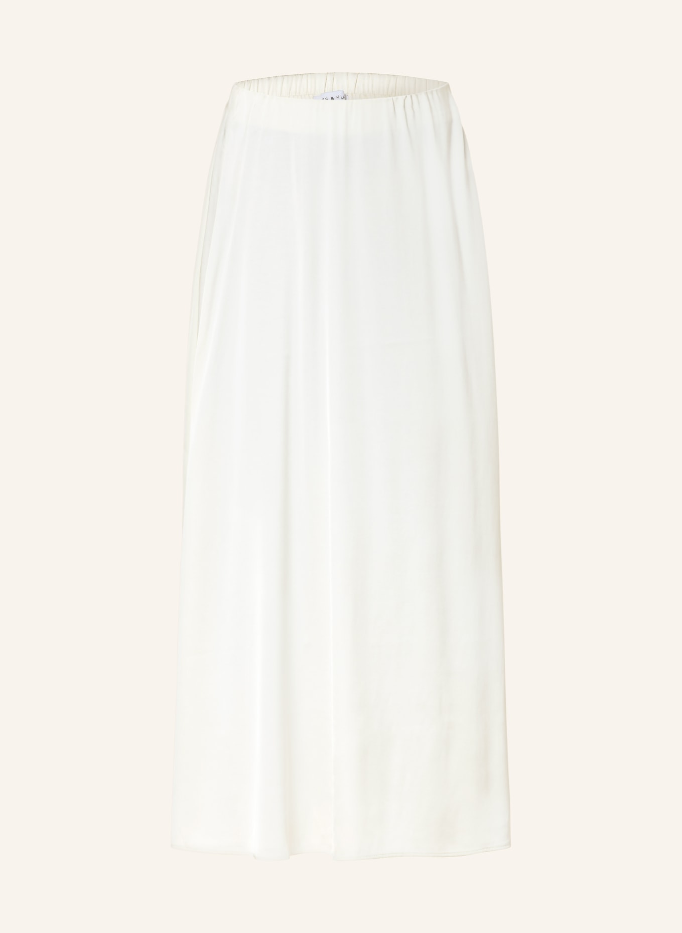 MRS & HUGS satin skirt: WHITE