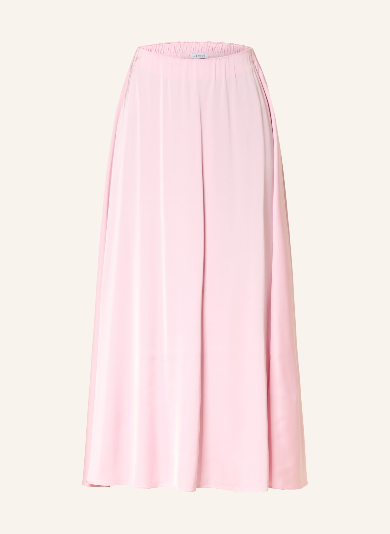 MRS & HUGS satin skirt: PINK