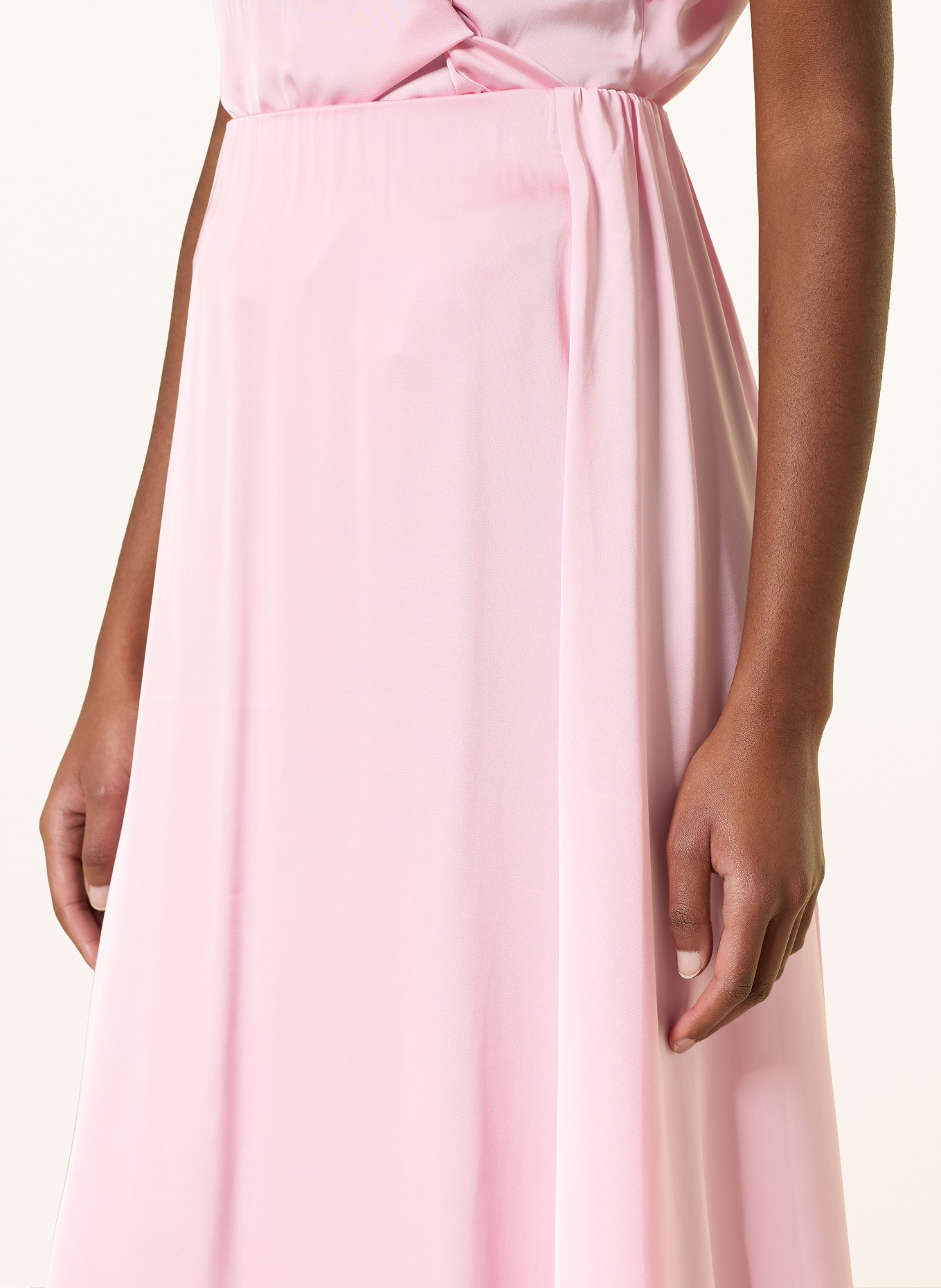 MRS & HUGS satin skirt: PINK