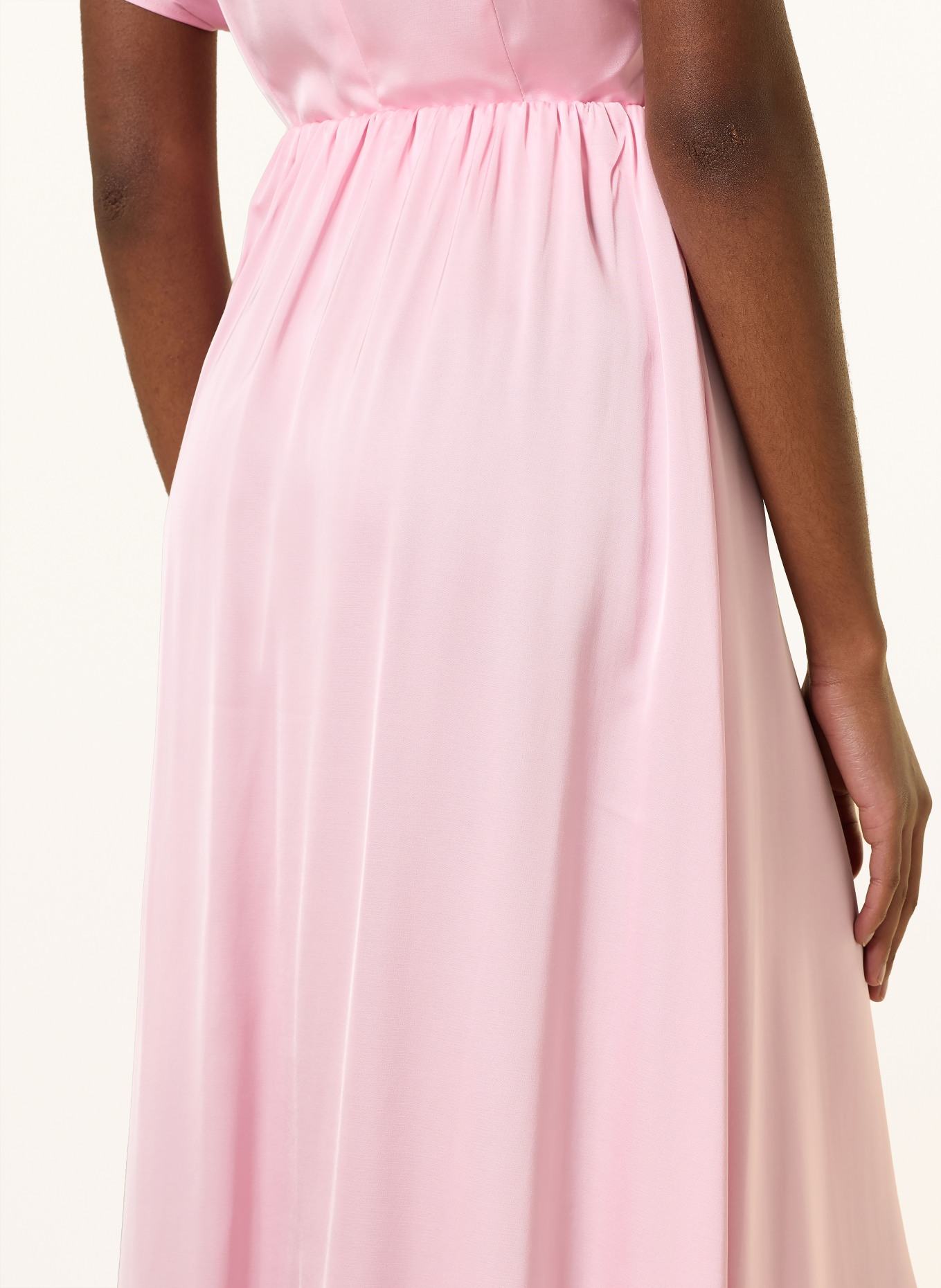 MRS & HUGS satin skirt: PINK