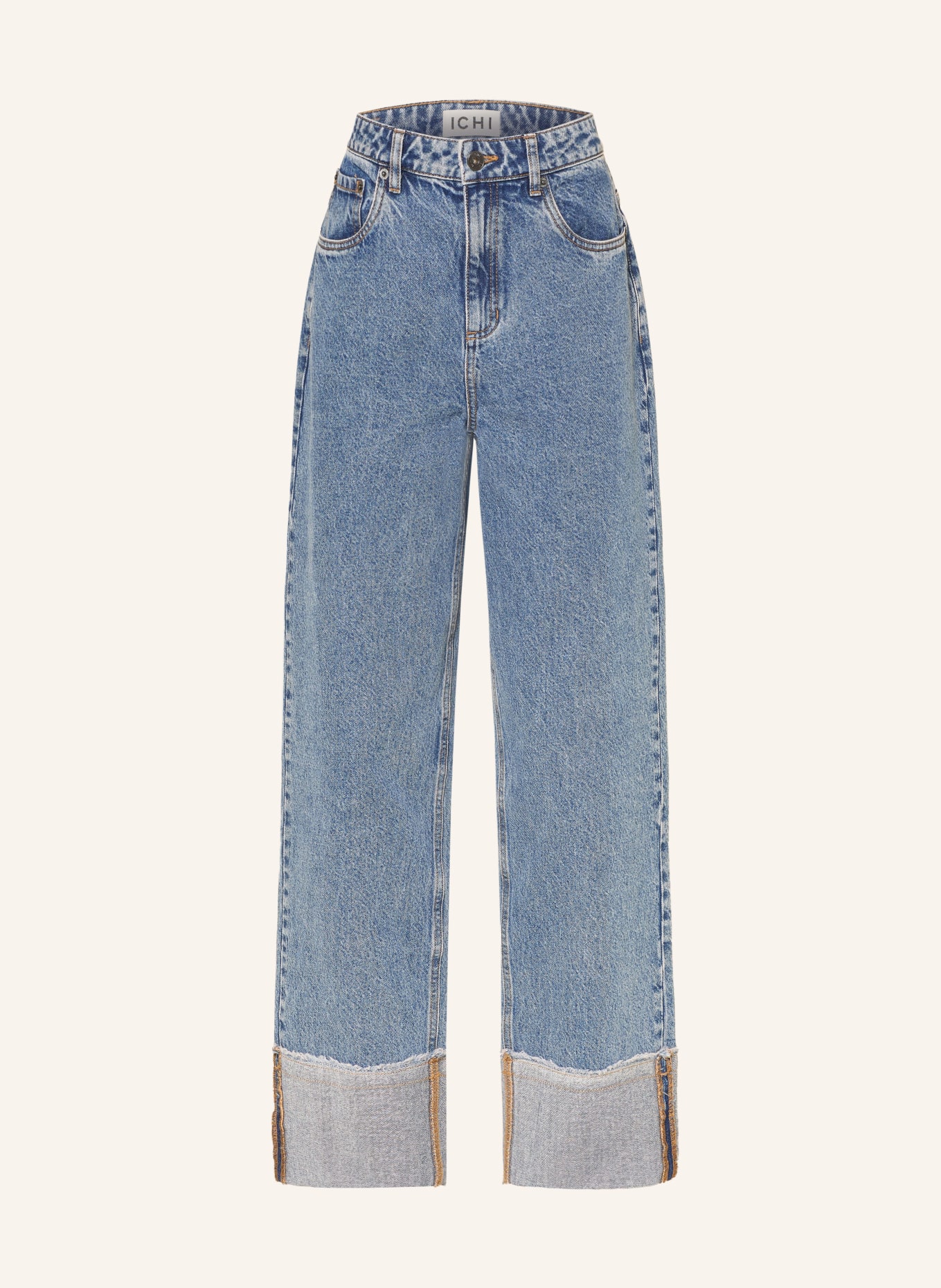ICHI Wide Leg Jeans IHAVENY: 200928 Washed med. blue