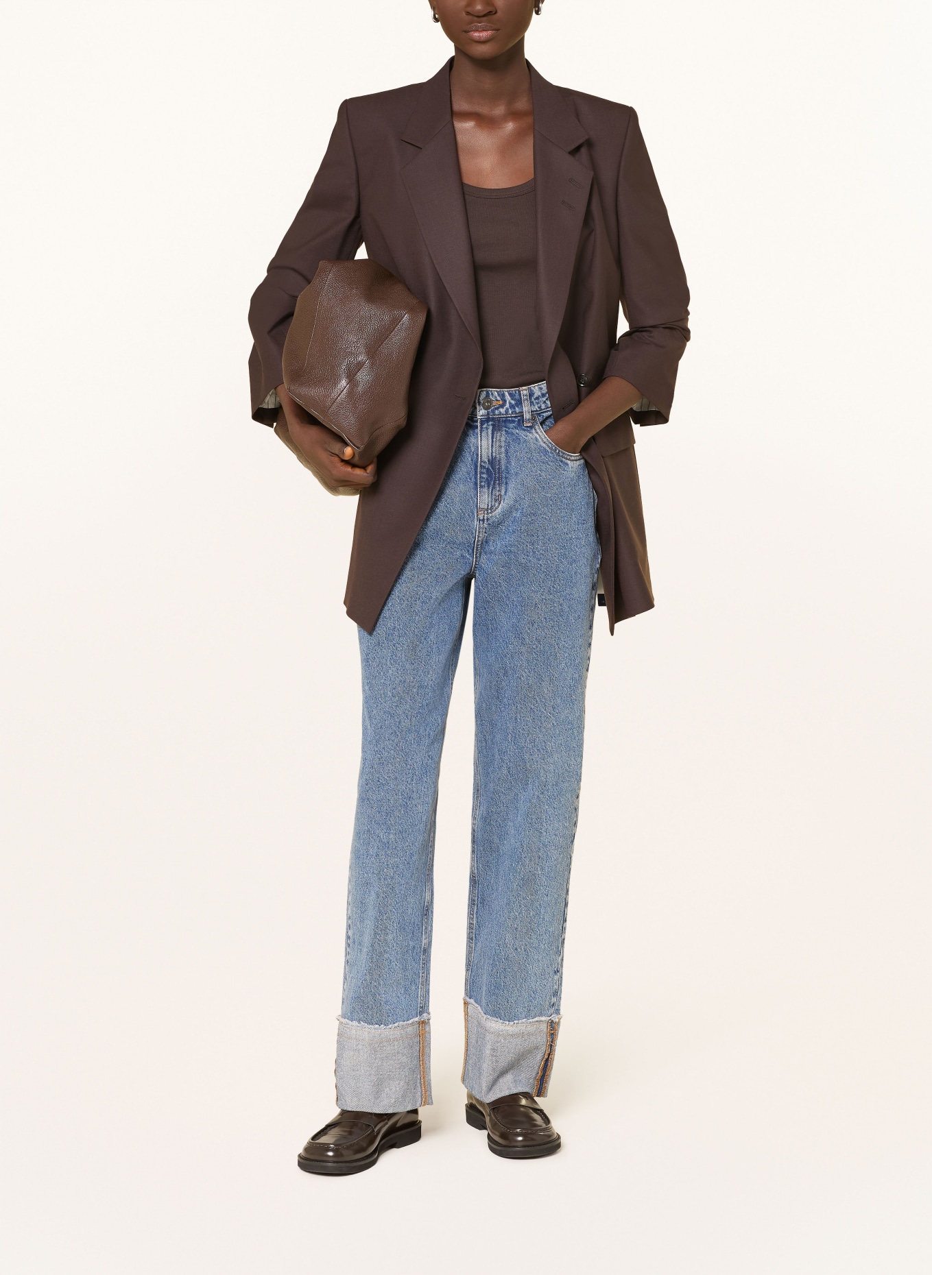 ICHI Wide Leg Jeans IHAVENY: 200928 Washed med. blue