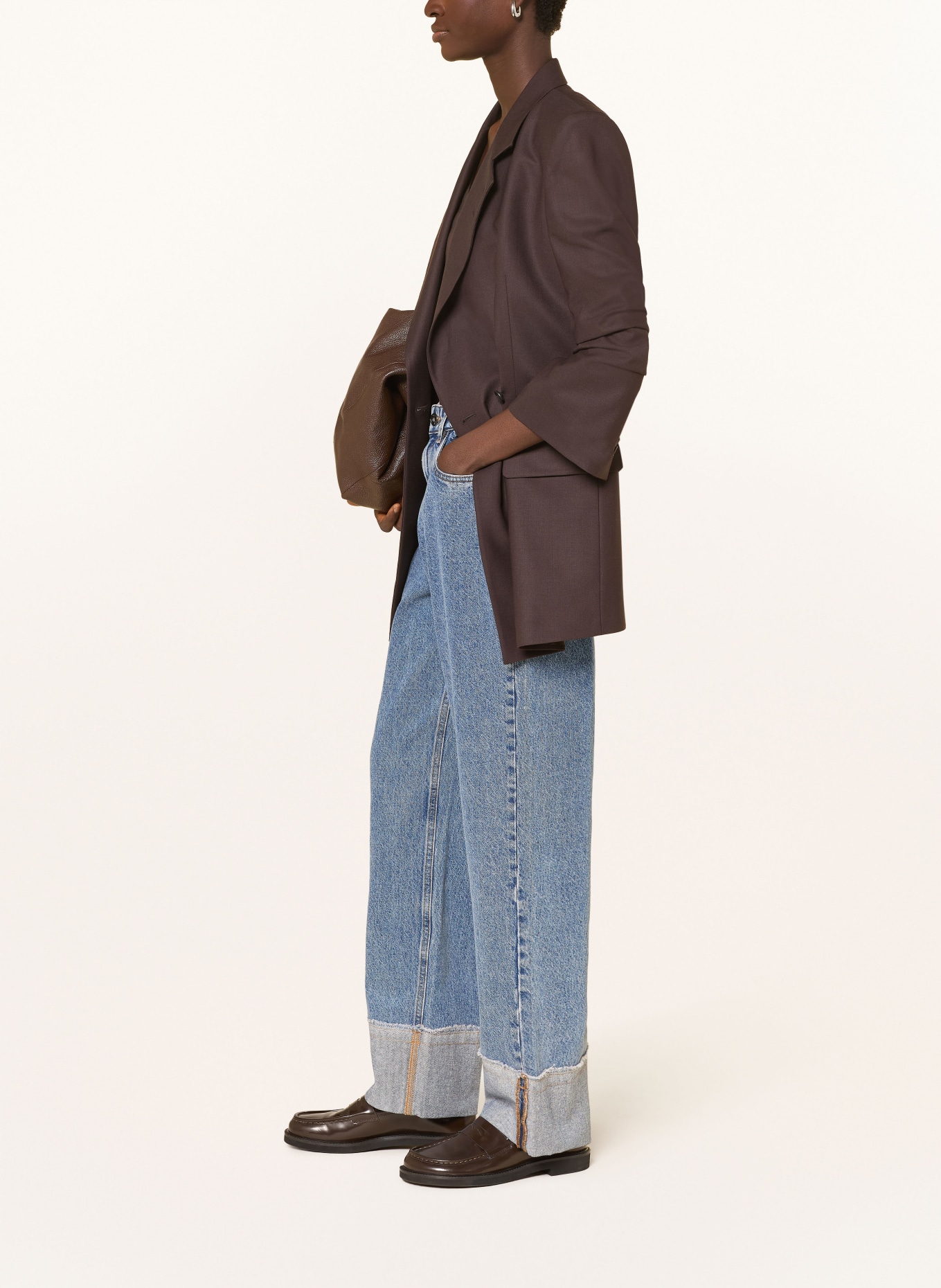 ICHI Wide Leg Jeans IHAVENY: 200928 Washed med. blue